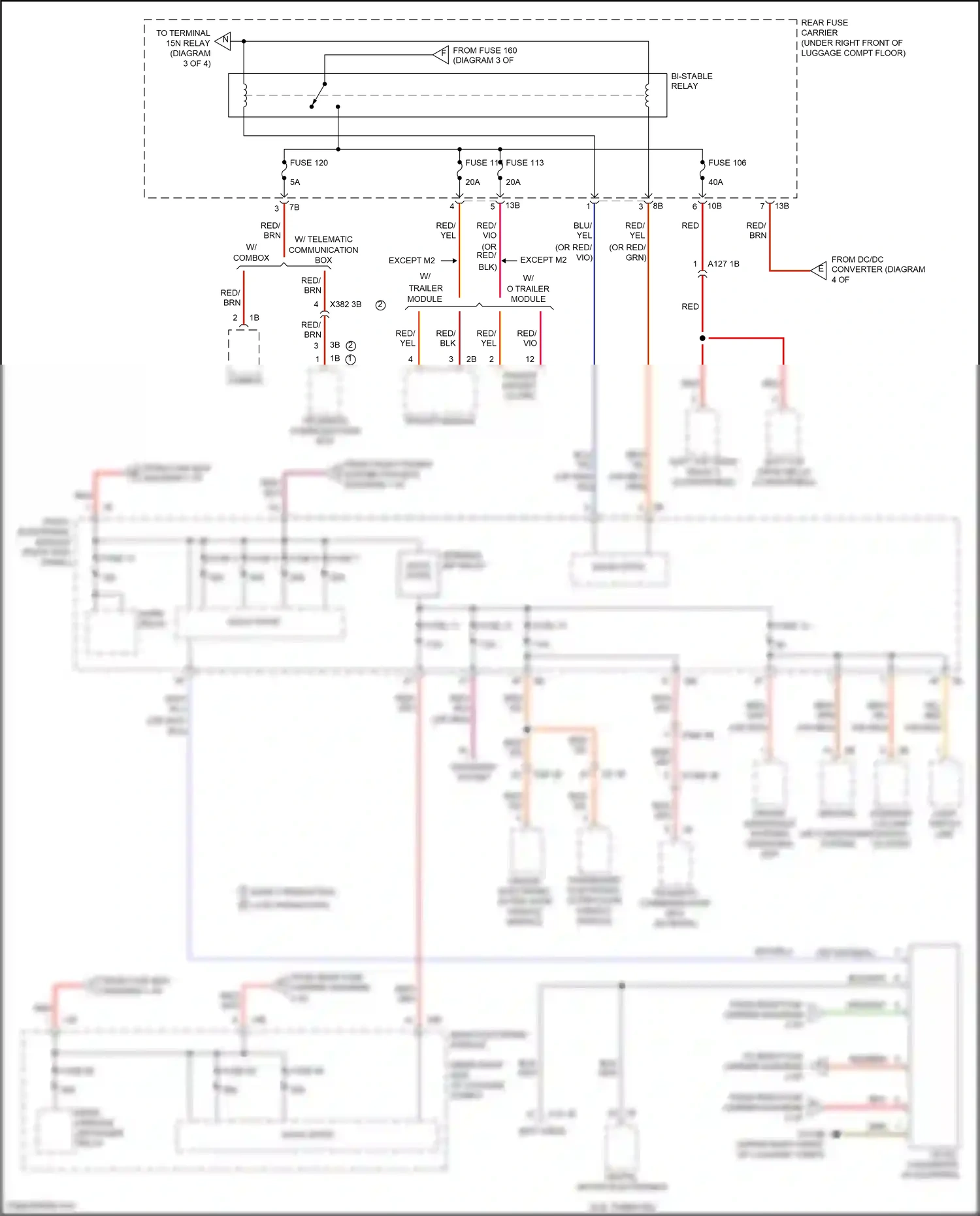 BMW M2 F87 facelift (2017-2021) rear electronic module wiring diagram  (8 of 16)