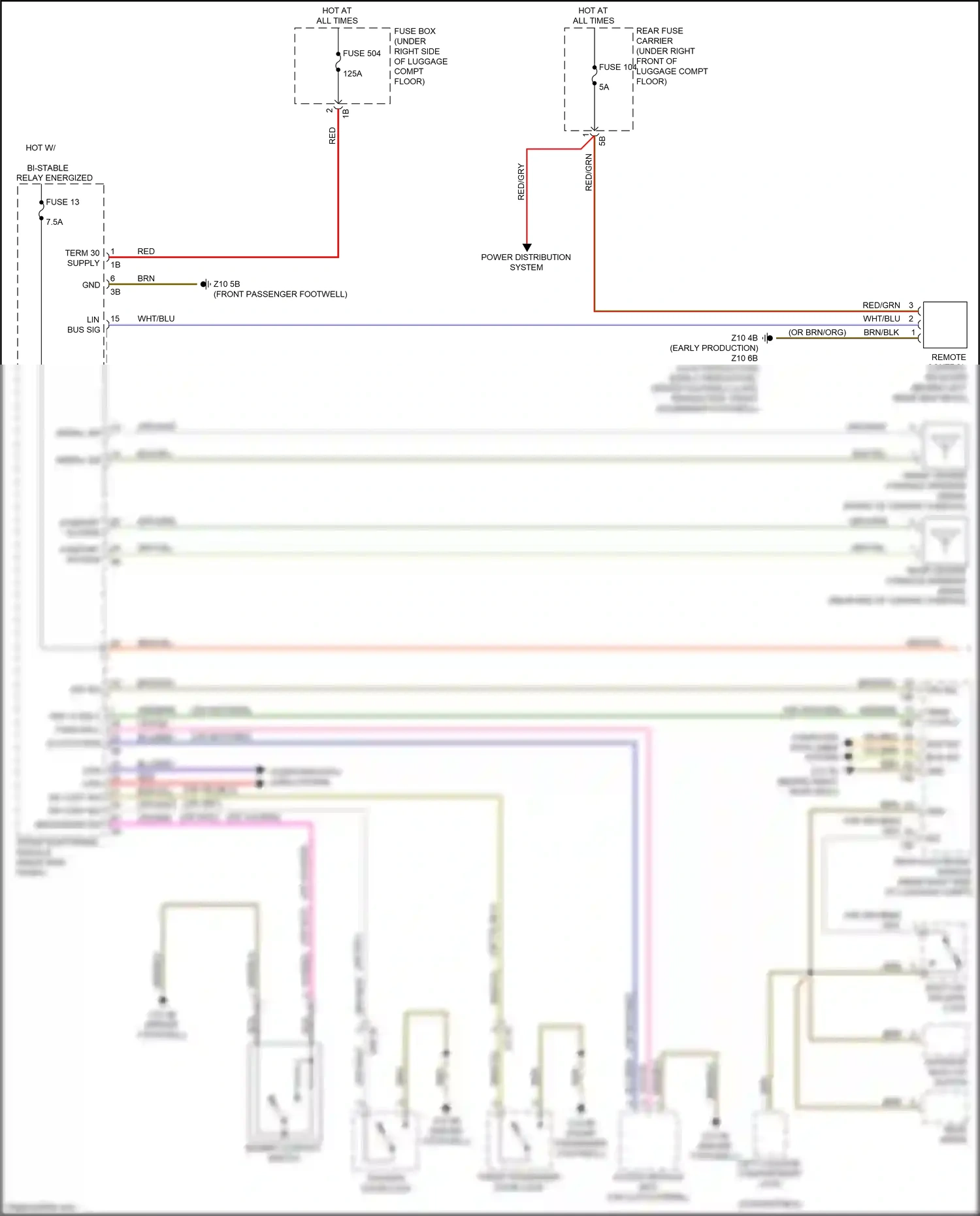 BMW M2 F87 facelift (2017-2021) rear electronic module wiring diagram  (1 of 16)