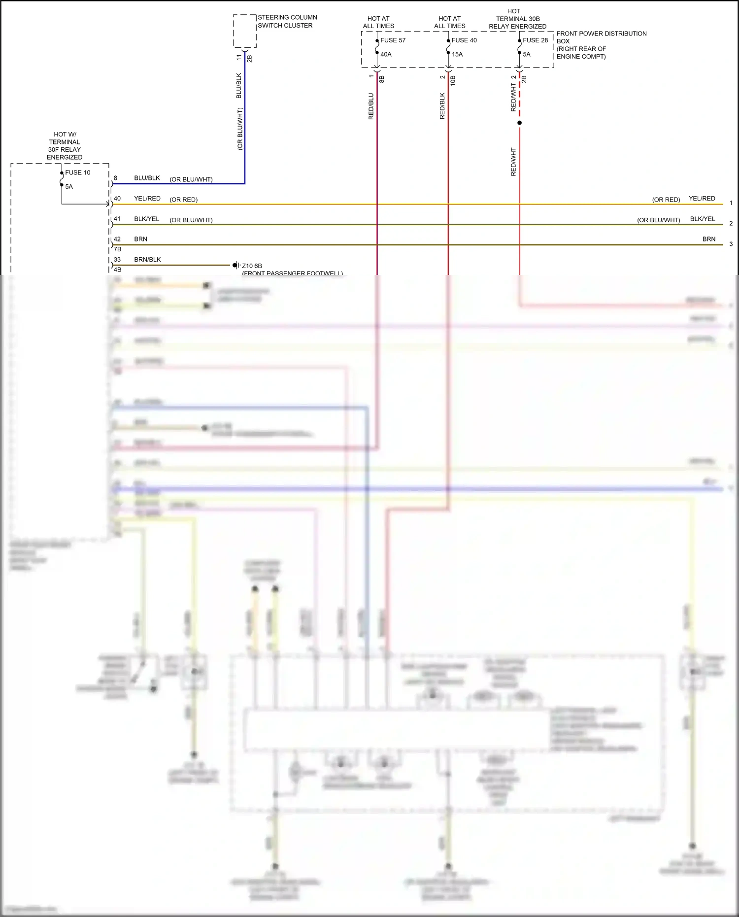 BMW M2 F87 facelift (2017-2021) steering column switch cluster wiring diagram  (13 of 14)
