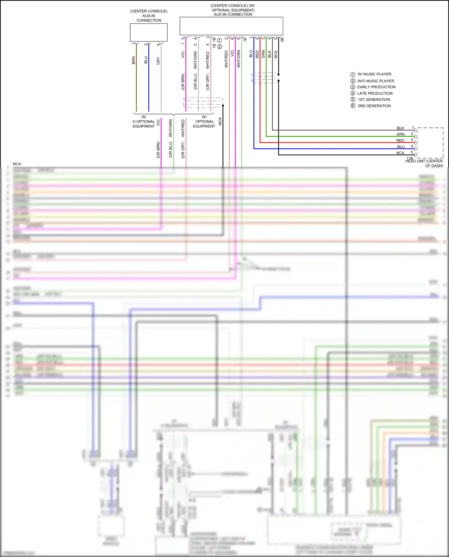 BMW M2 F87 facelift (2017-2021) video module wiring diagram  (3 of 9)