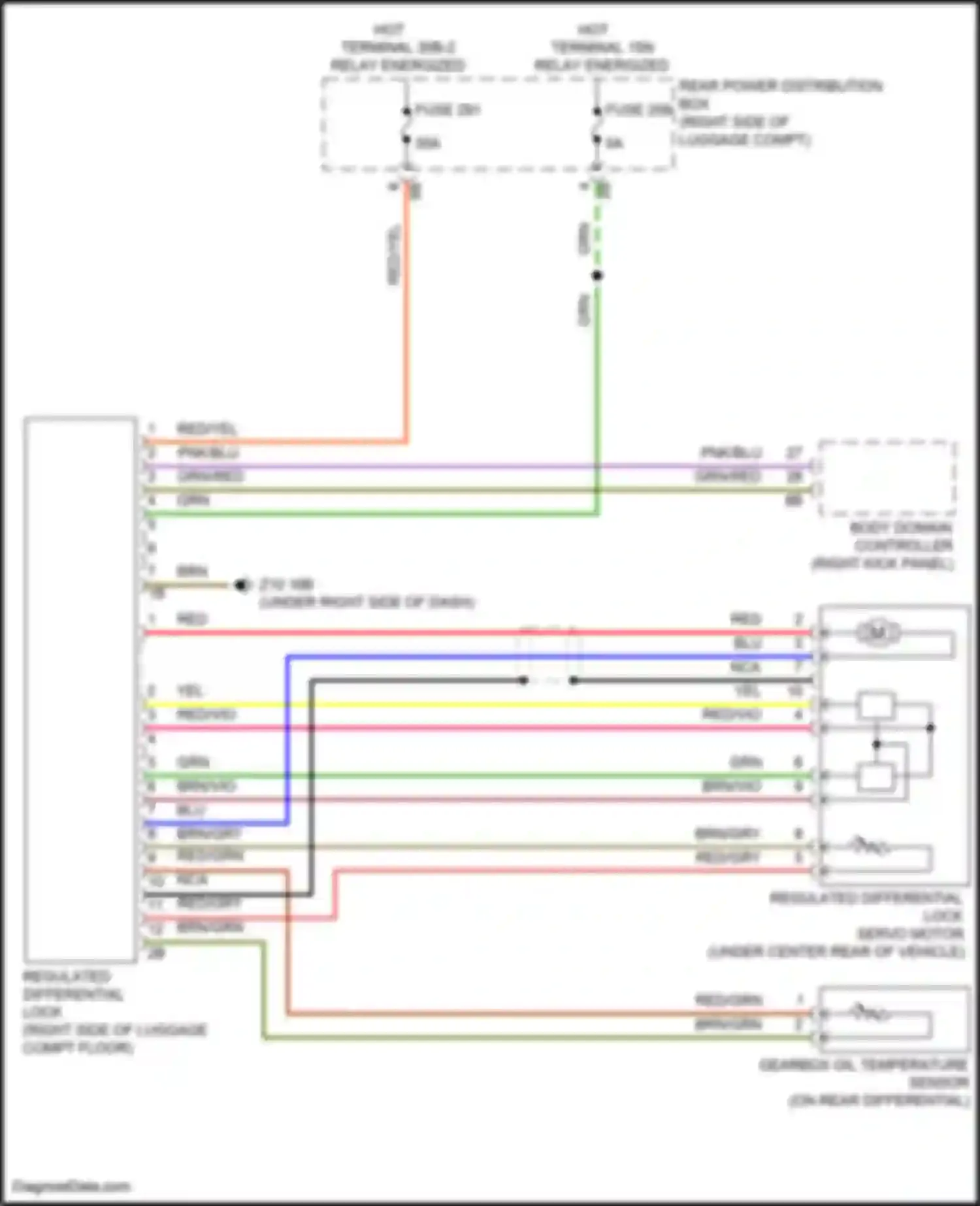 M2 BMW G87 (2022-2024): Rear axle circuit