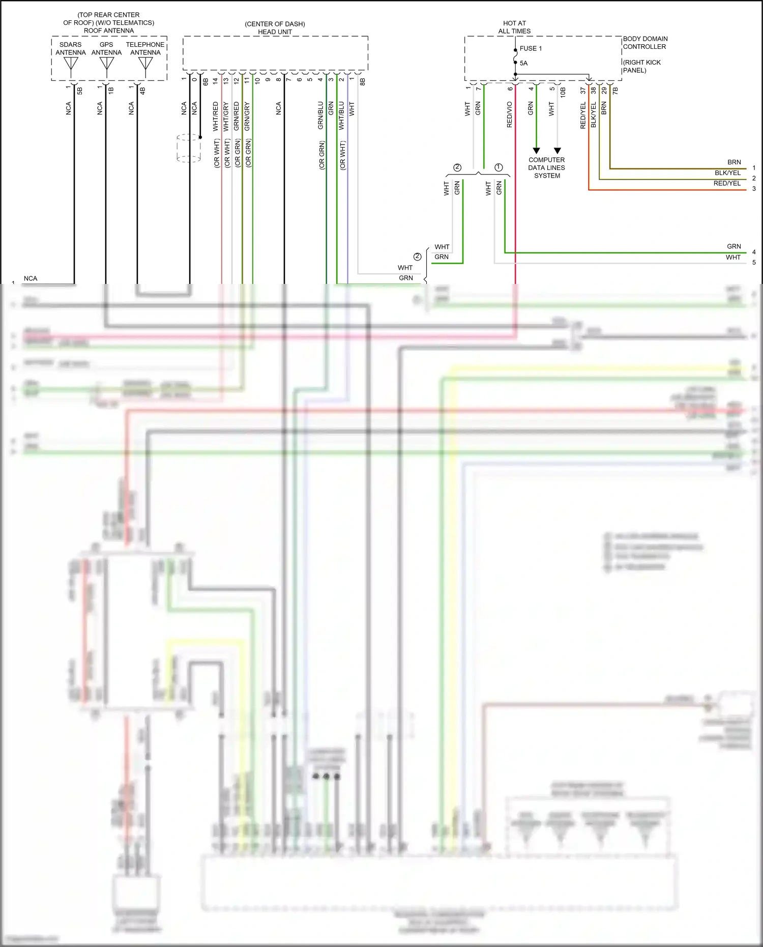 BMW M2 G87 (2022-2024) computer data lines system wiring diagram  (34 of 78)