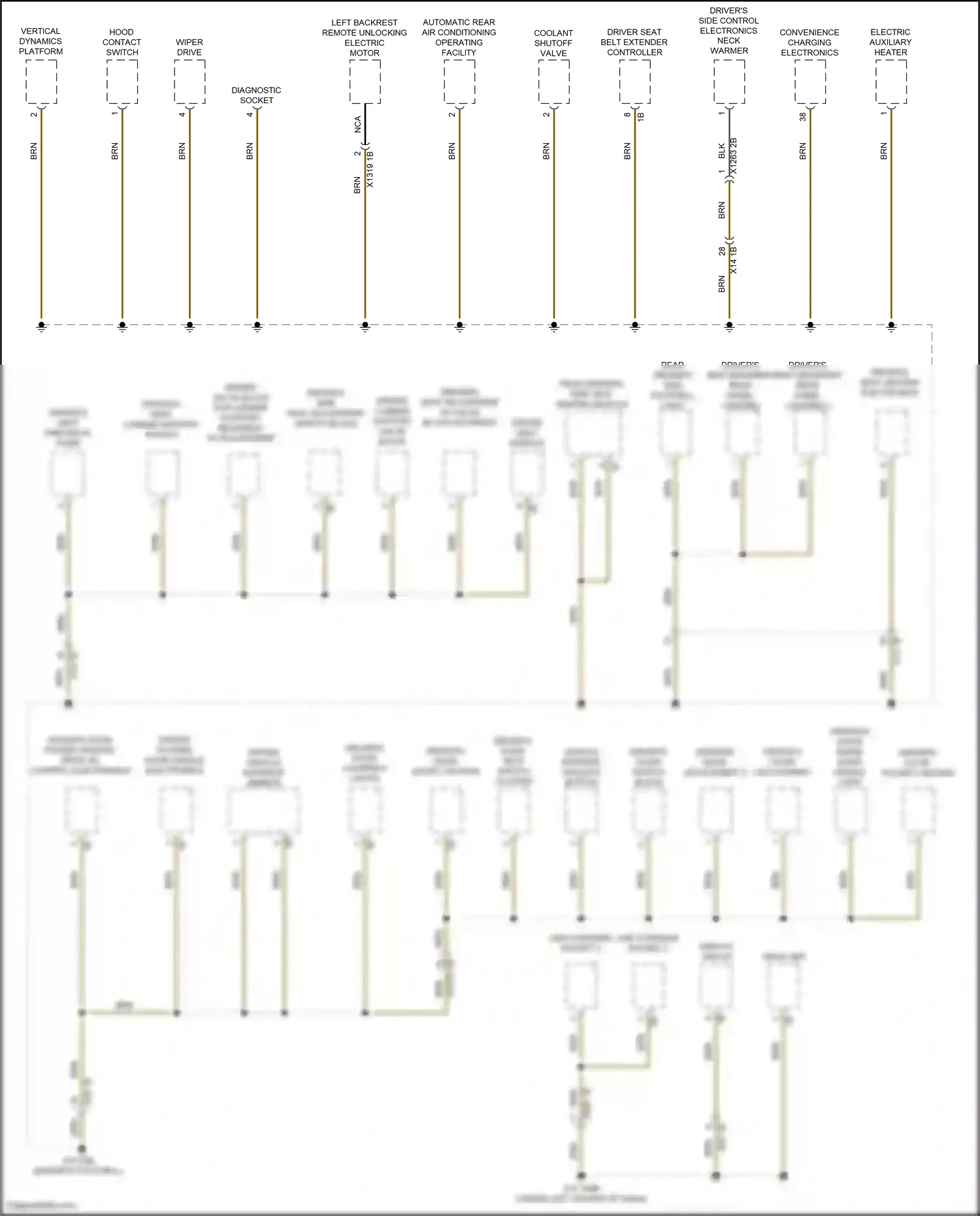 BMW M2 G87 (2022-2024) vertical dynamics platform wiring diagram  (2 of 3)