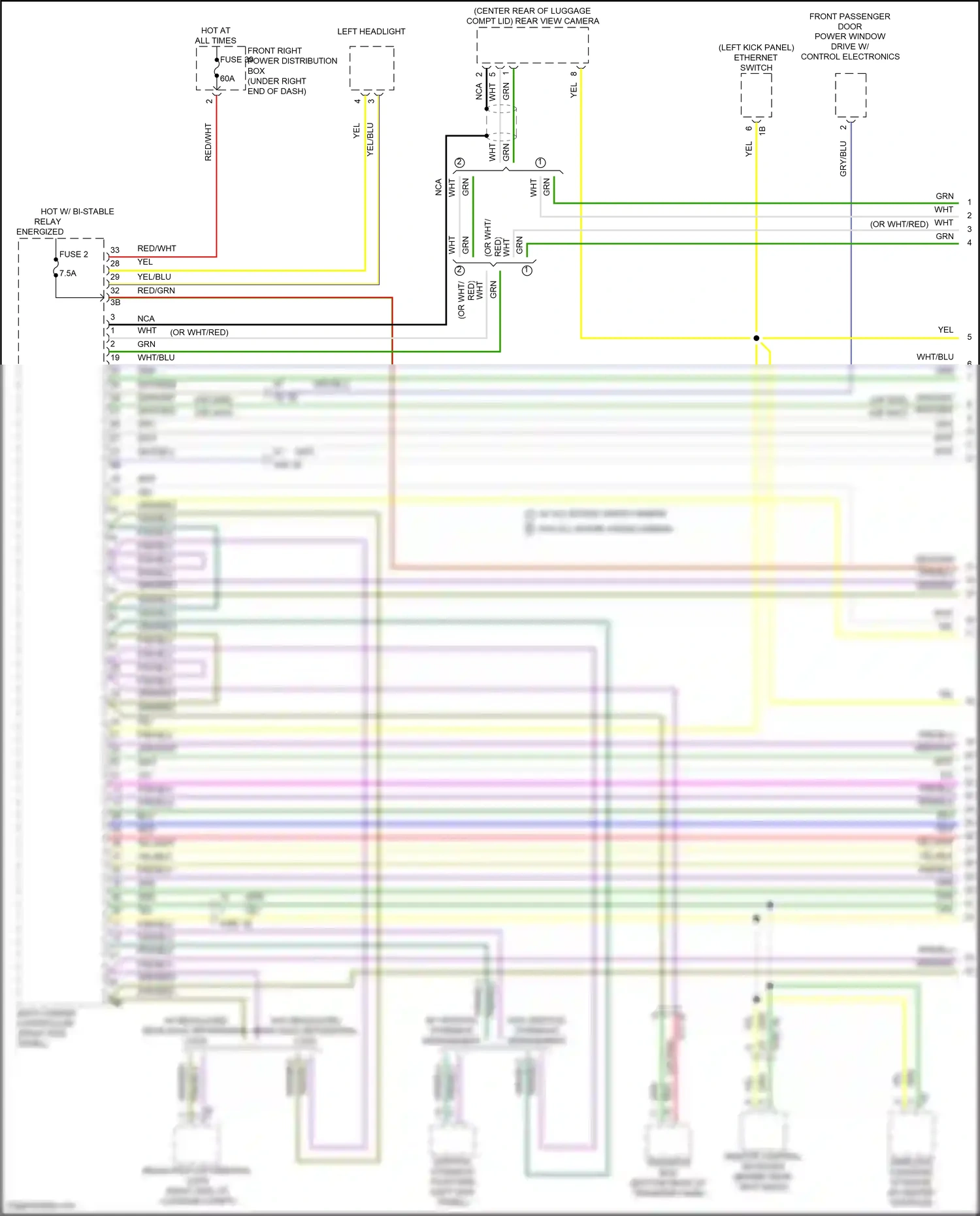 BMW M2 G87 (2022-2024) vertical dynamics platform wiring diagram  (1 of 3)