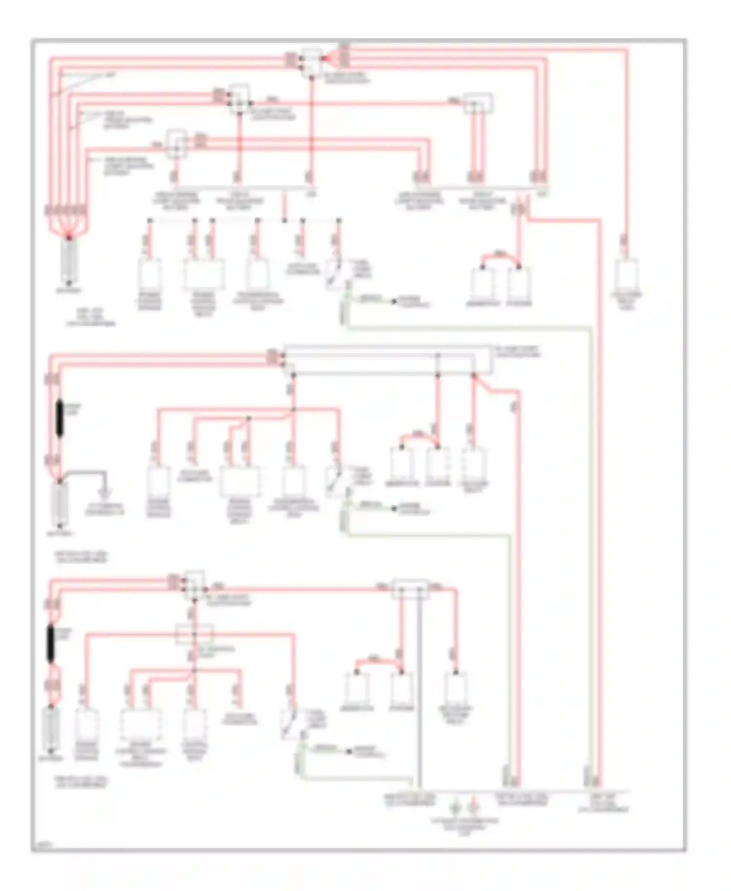 M3 BMW E36 (1992-1999): Power distribution circuit (1 of 5)