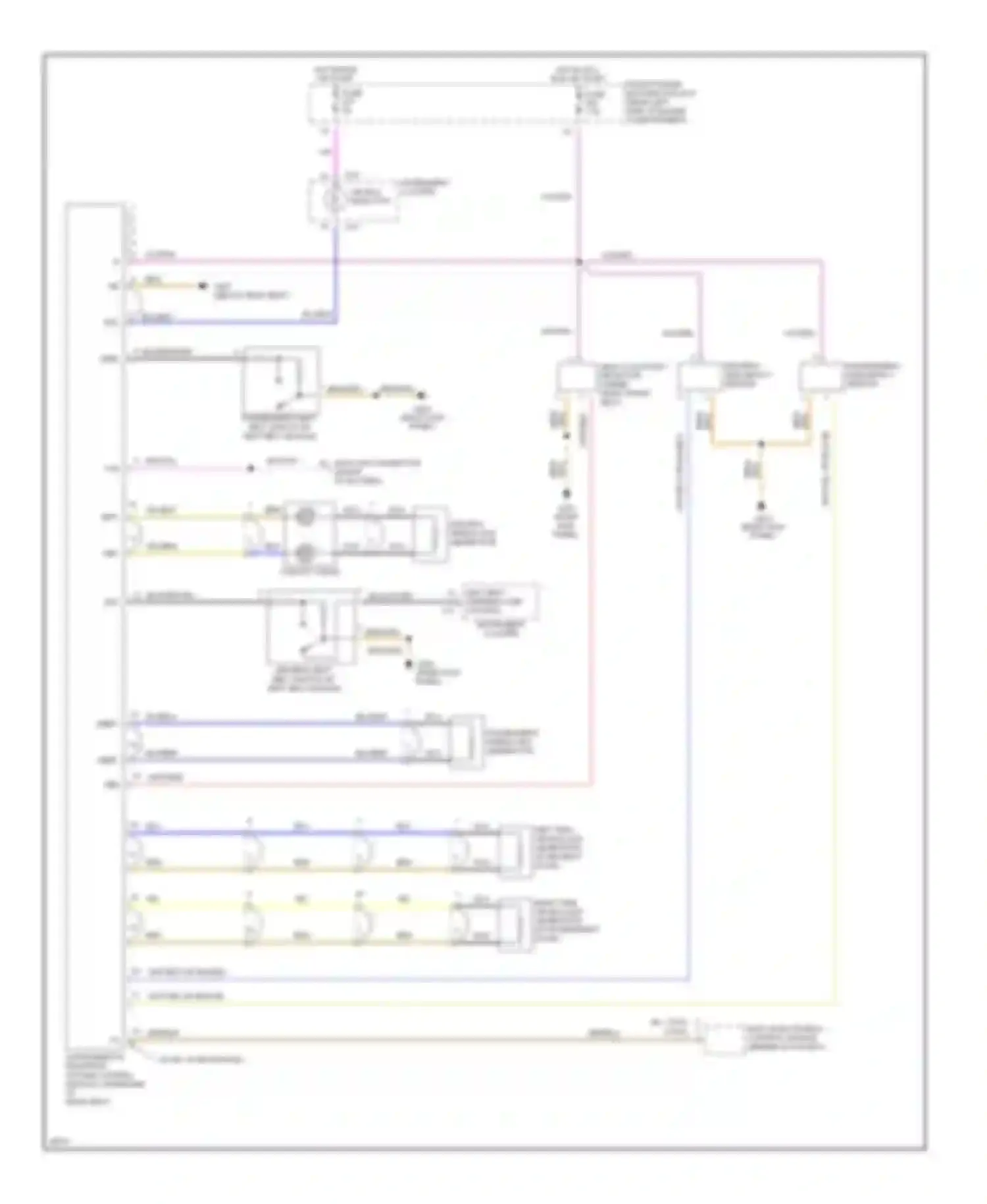M3 BMW E36 (1992-1999): Supplemental restraints circuit