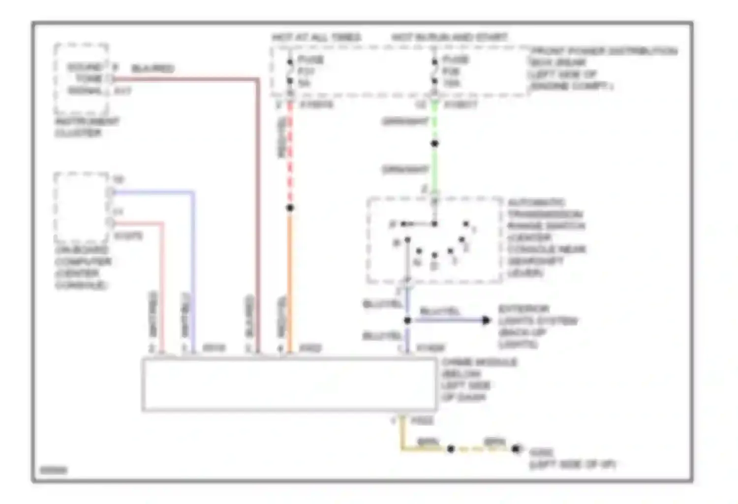 M3 BMW E36 (1992-1999): Warning systems circuit