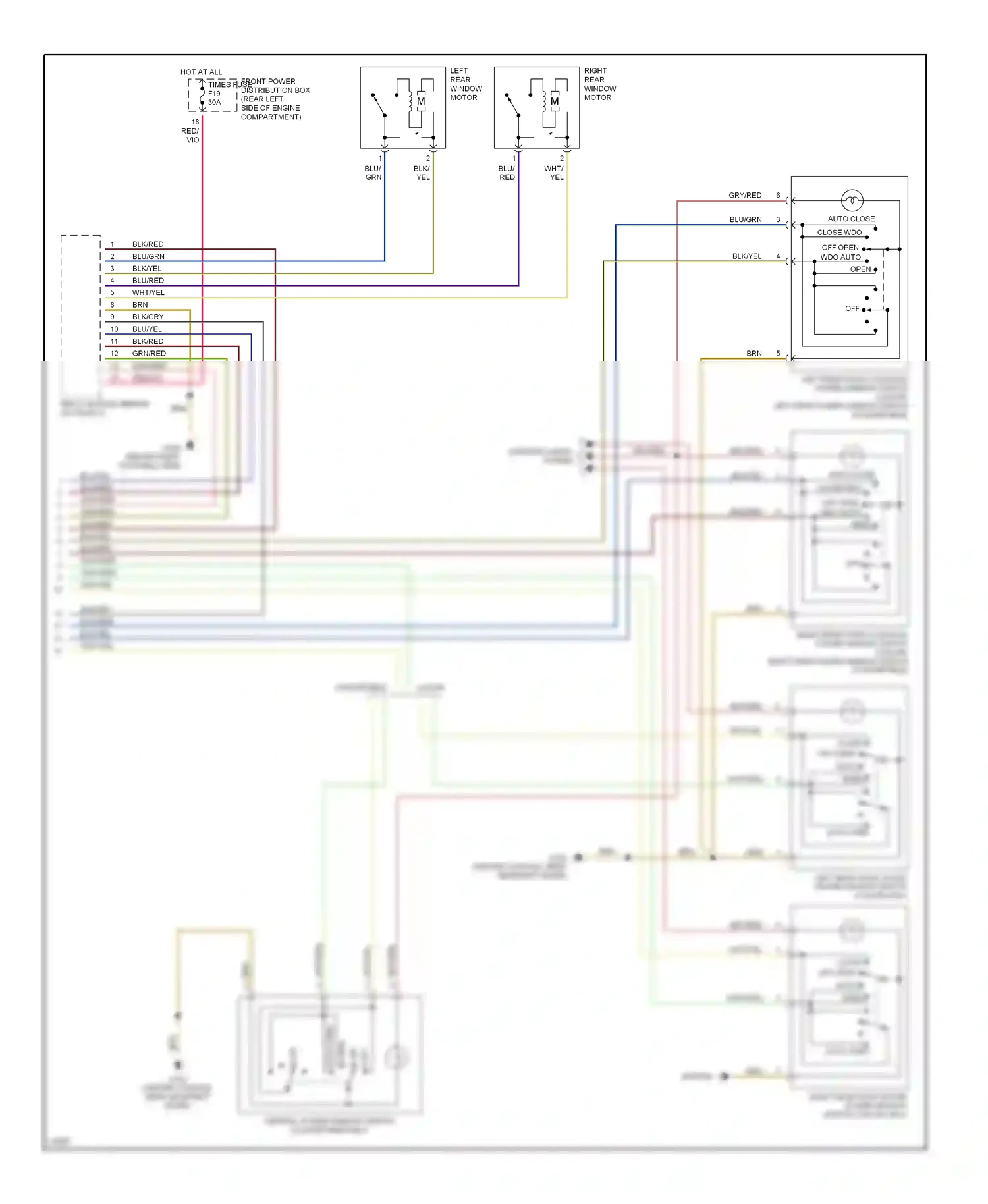 Wiring diagram blk/red for BMW M3 E36 (1992-1999) (7 of 10)