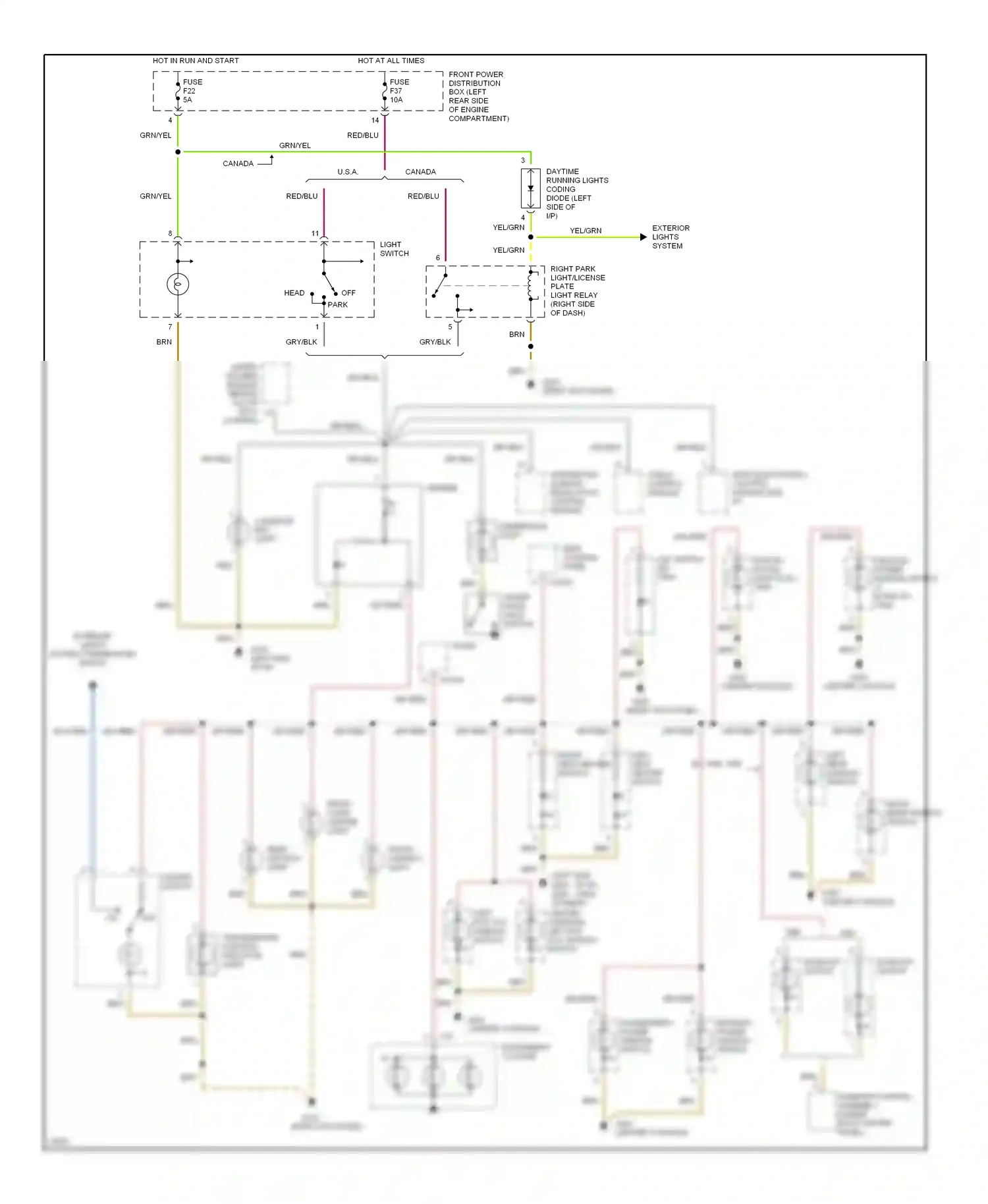 Wiring diagram brn for BMW M3 E36 (1992-1999) (29 of 49)