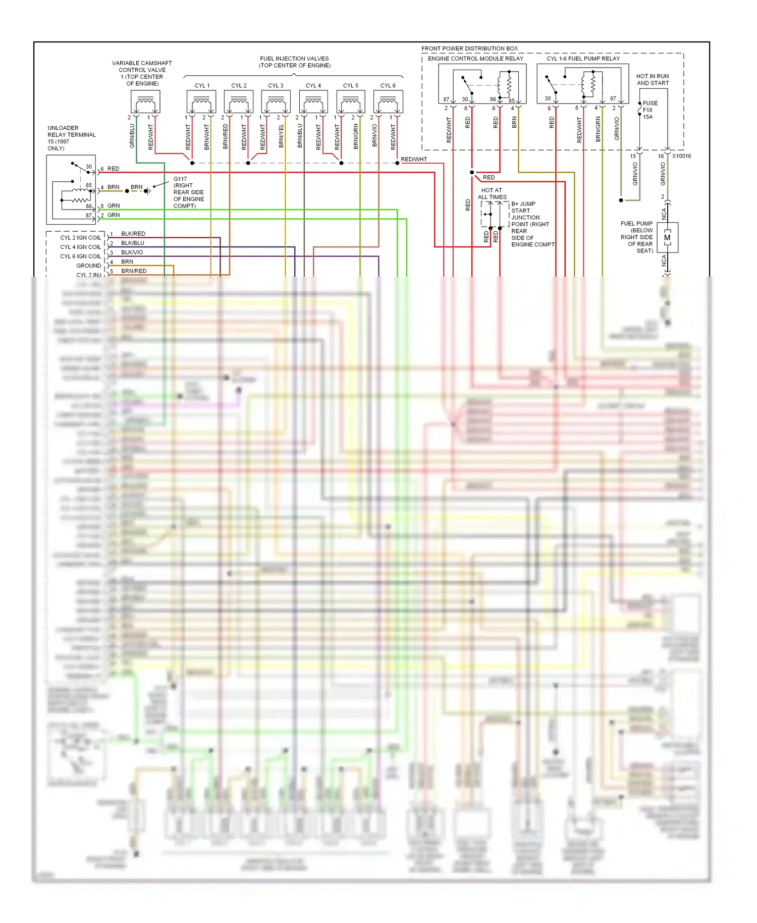 Wiring diagram cyl 2 for BMW M3 E36 (1992-1999) (1 of 1)