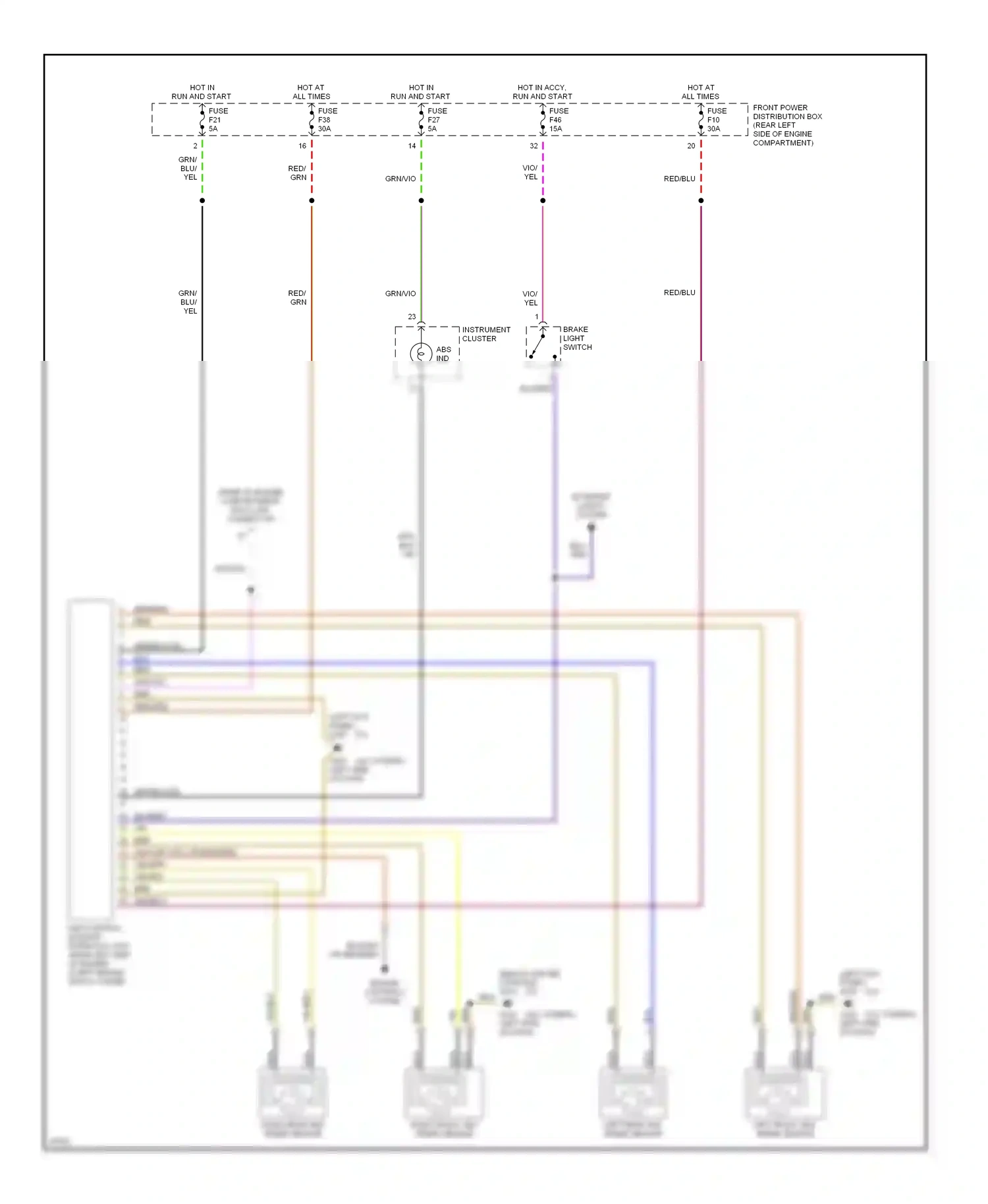 Wiring diagram grn for BMW M3 E36 (1992-1999) (1 of 25)