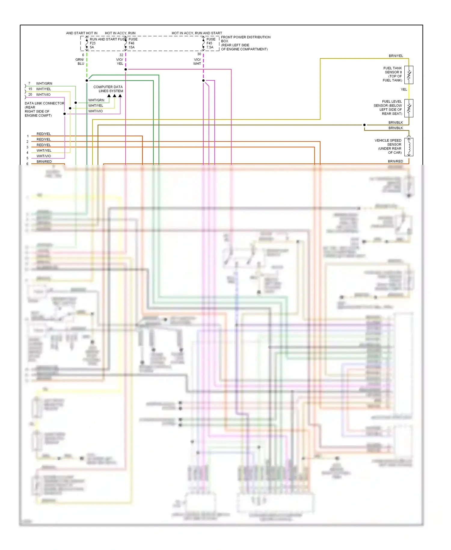 Wiring diagram vio for BMW M3 E36 (1992-1999) (8 of 20)