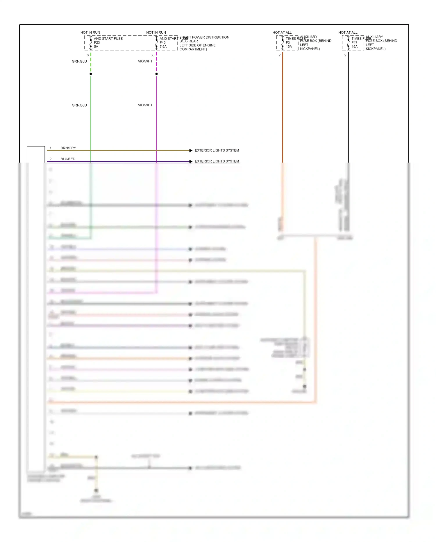 Wiring diagram wht/yel for BMW M3 E36 (1992-1999) (6 of 12)