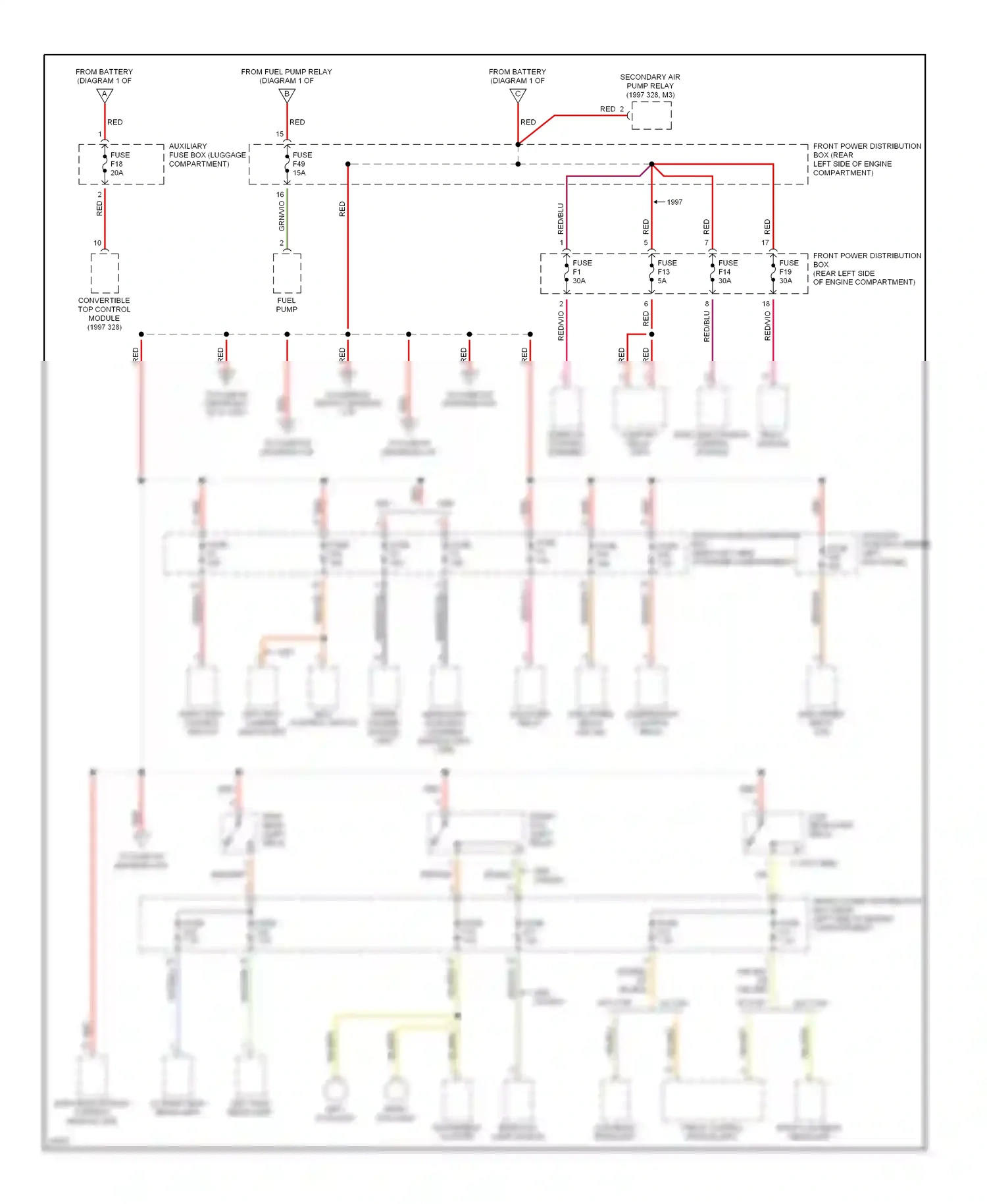Wiring diagram yel for BMW M3 E36 (1992-1999) (13 of 22)