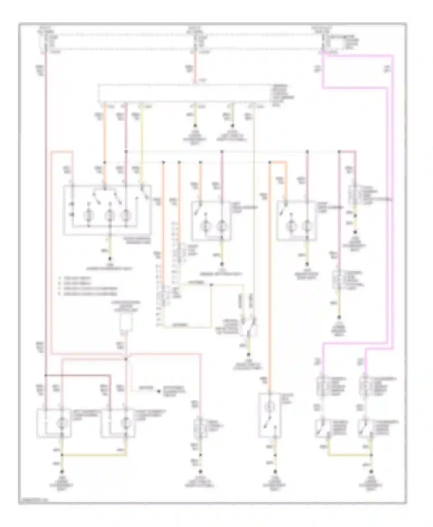 M3 BMW E46 (1999-2006): Courtesy lamp circuit