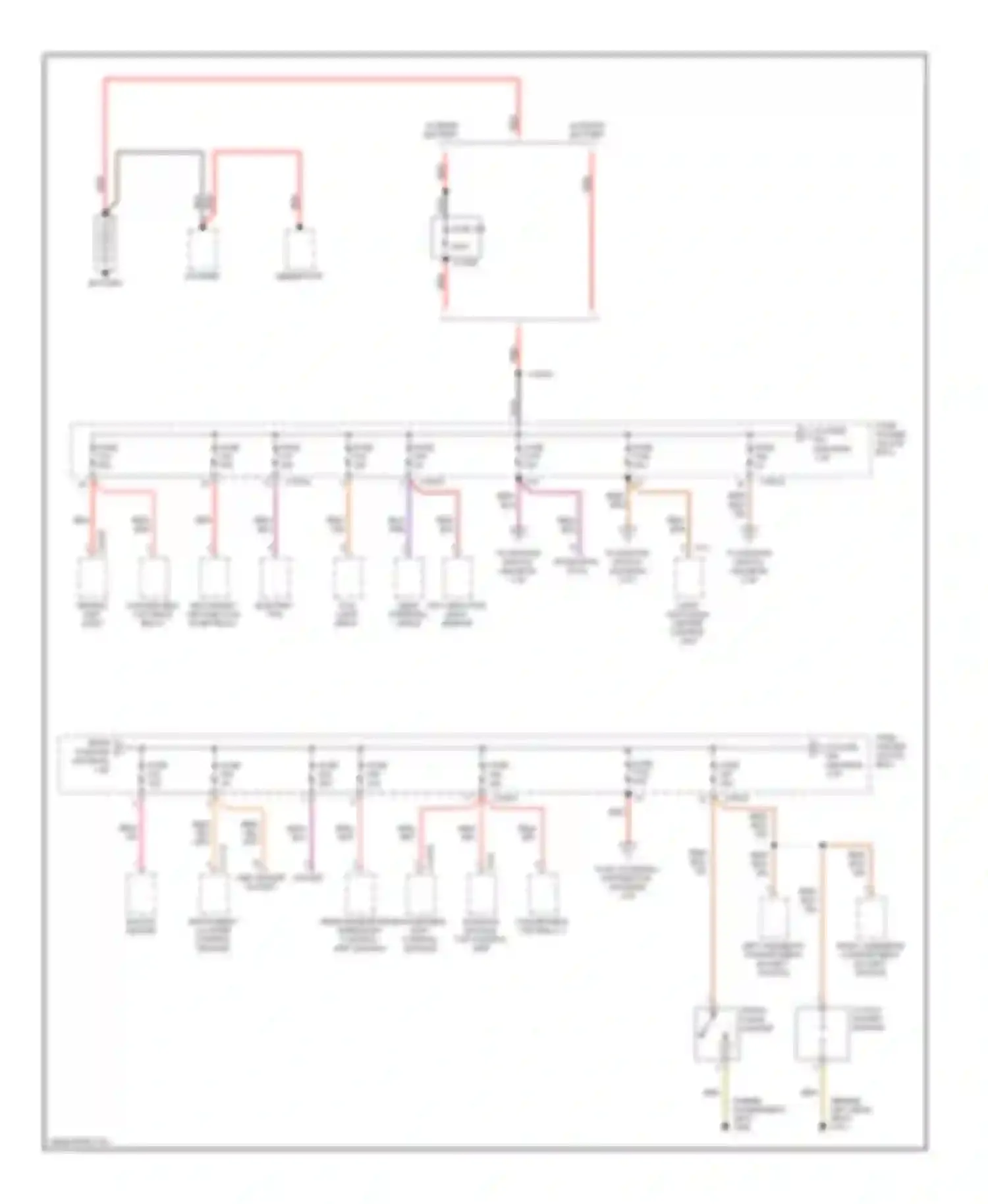 M3 BMW E46 (1999-2006): Power distribution circuit (1 of 6)
