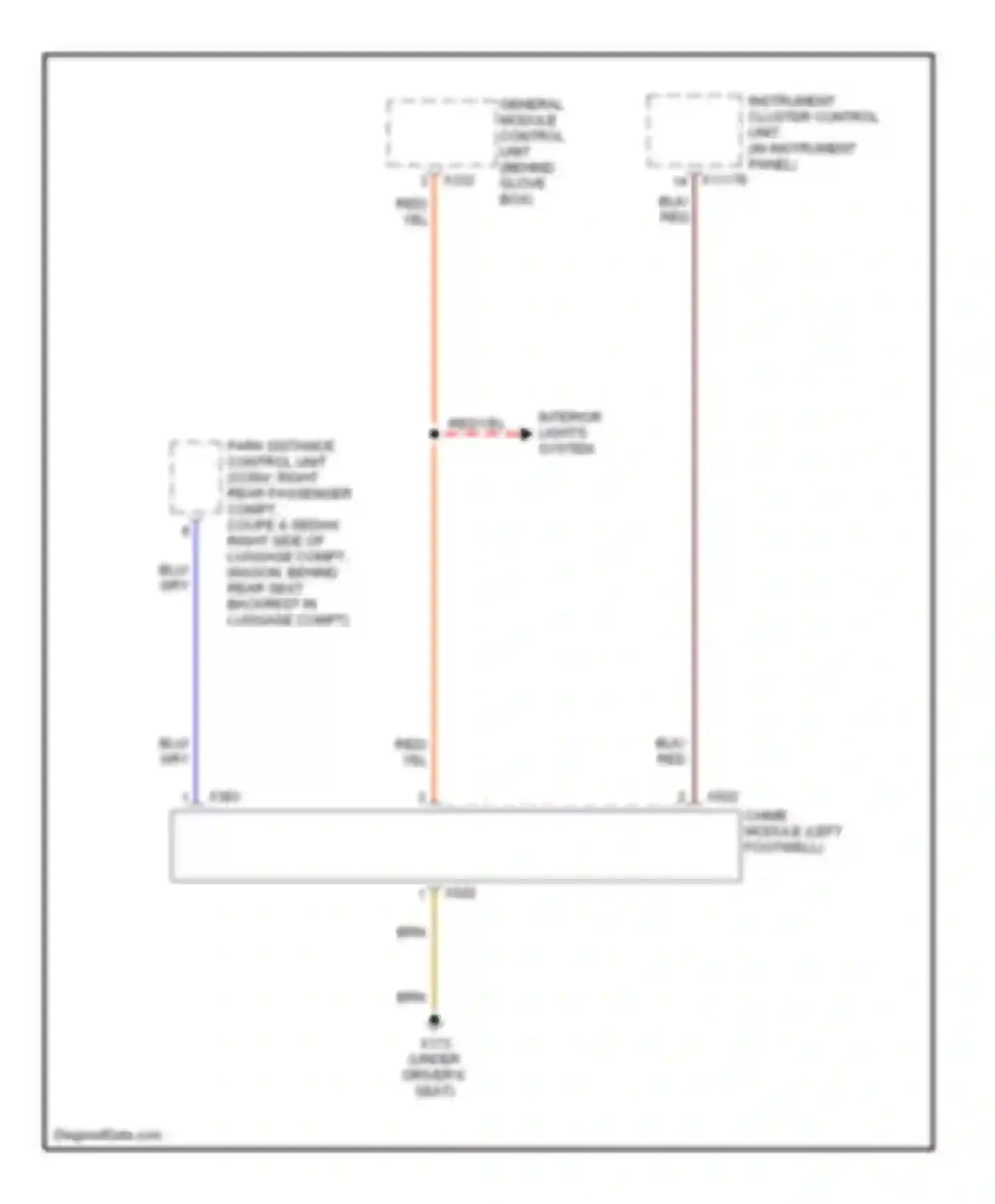 M3 BMW E46 (1999-2006): Chime circuit
