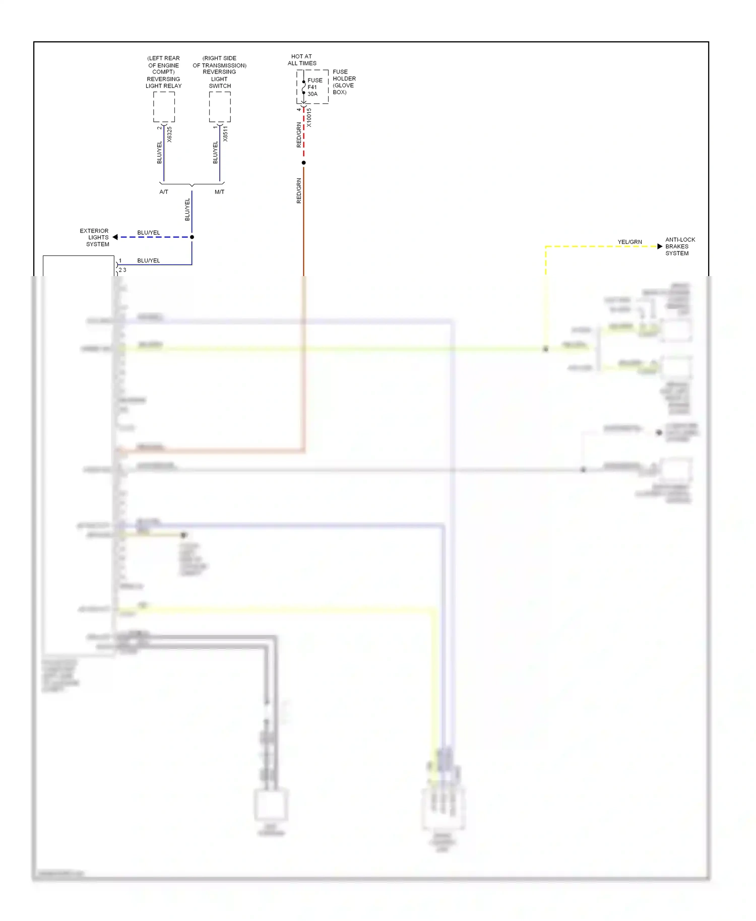 Wiring diagram af sig- for BMW M3 E46 (1999-2006) (2 of 2)