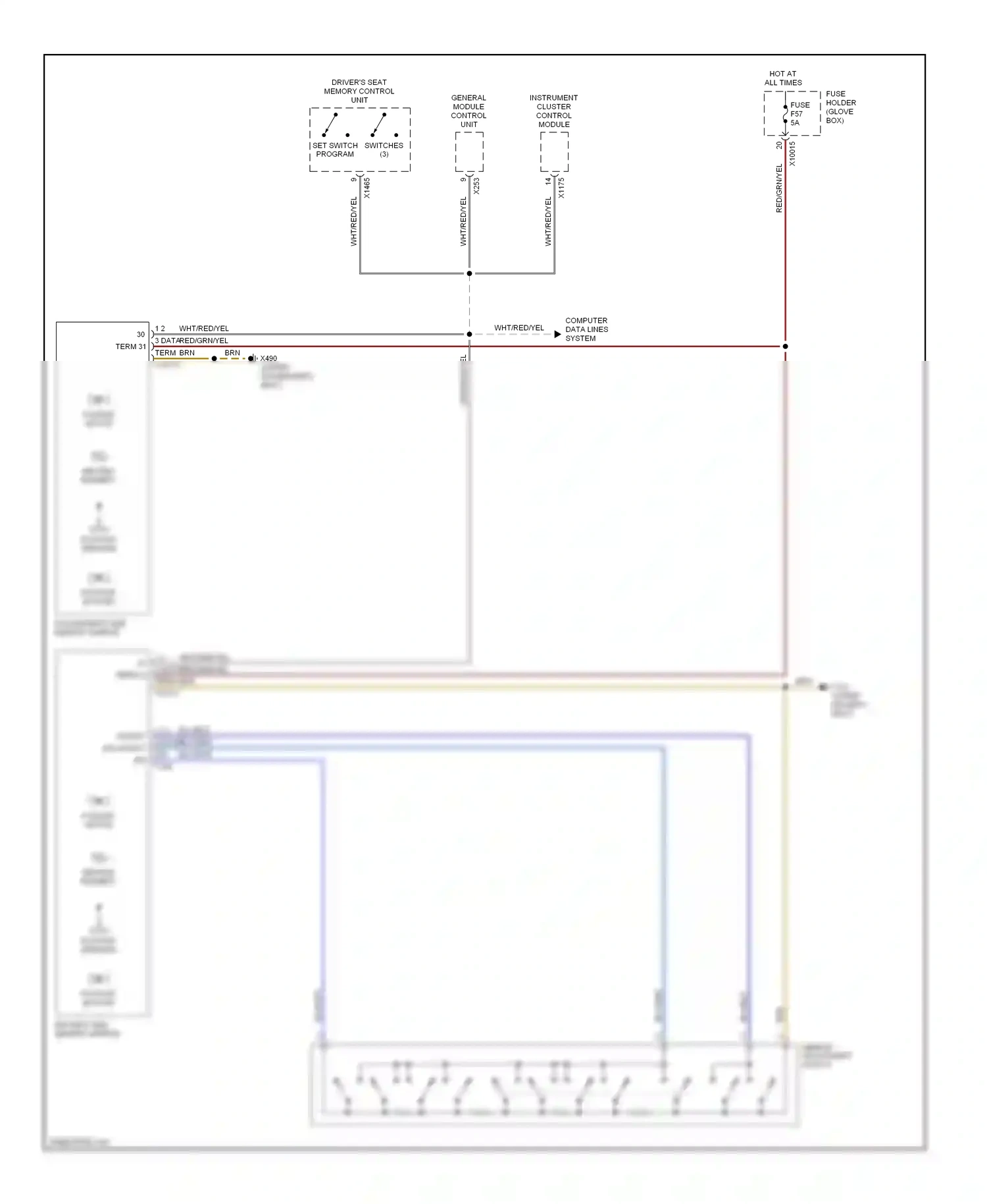 Wiring diagram blu/grn for BMW M3 E46 (1999-2006) (8 of 21)