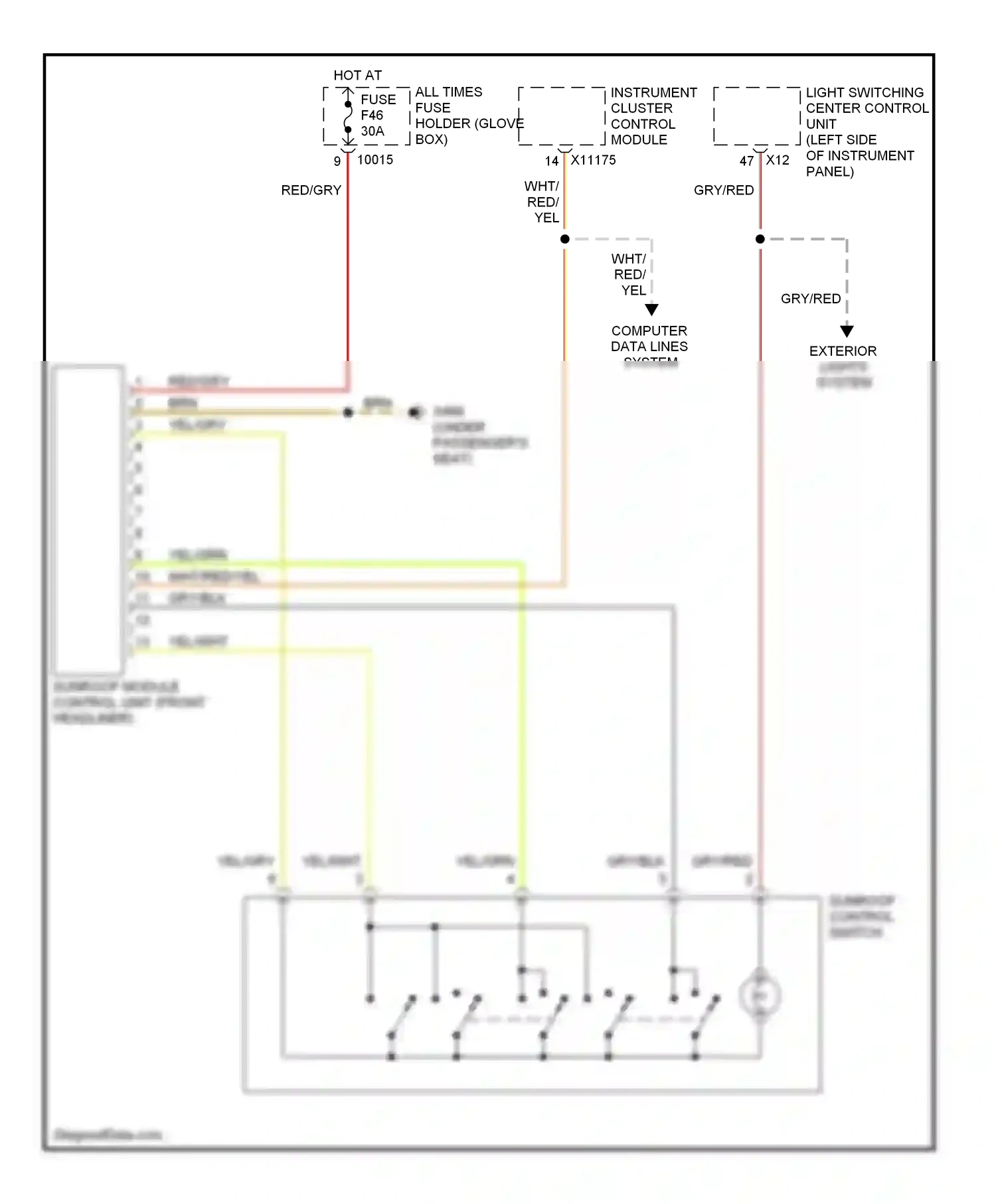 Wiring diagram brn for BMW M3 E46 (1999-2006) (70 of 85)