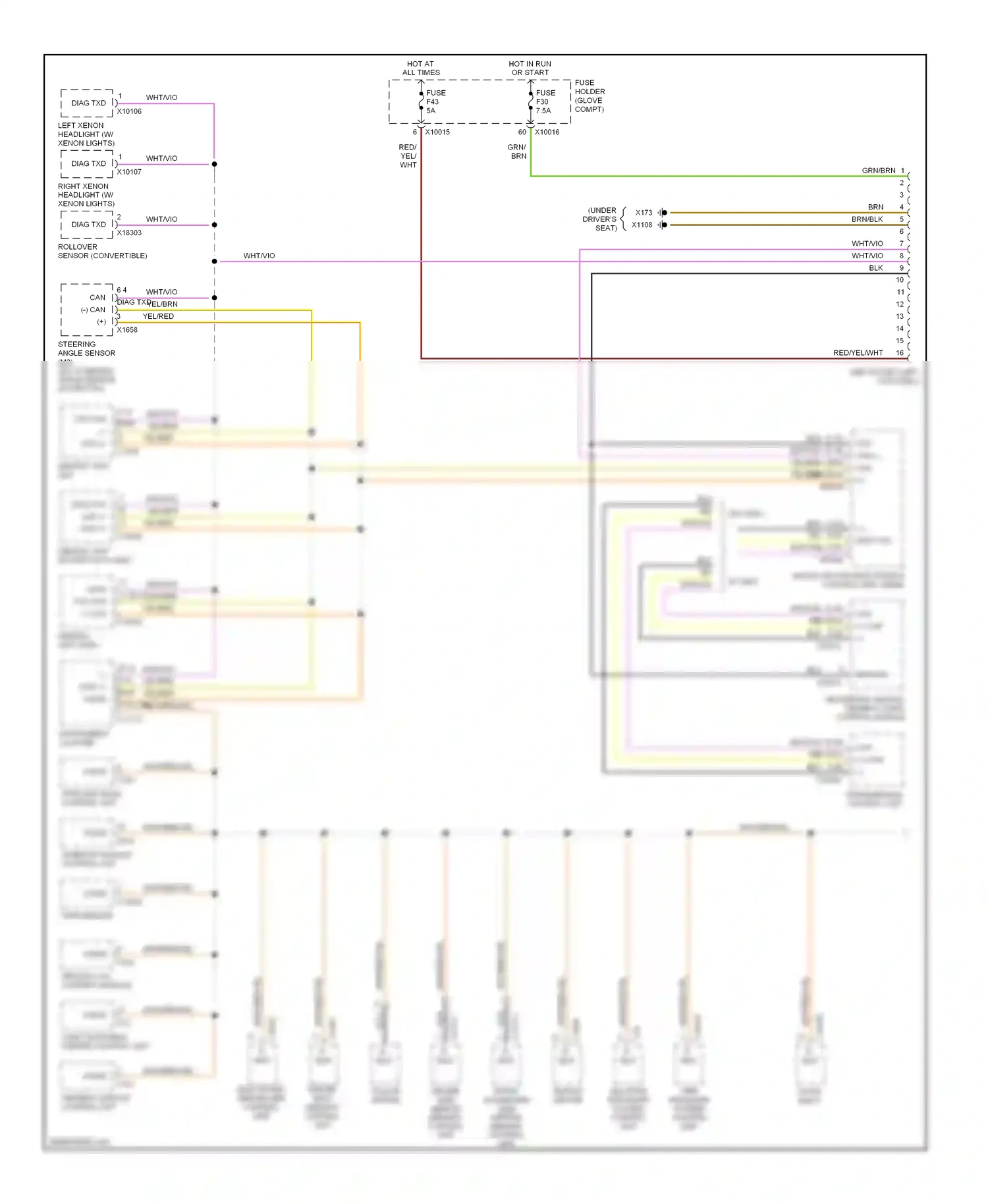 Wiring diagram control unit) for BMW M3 E46 (1999-2006) (1 of 1)
