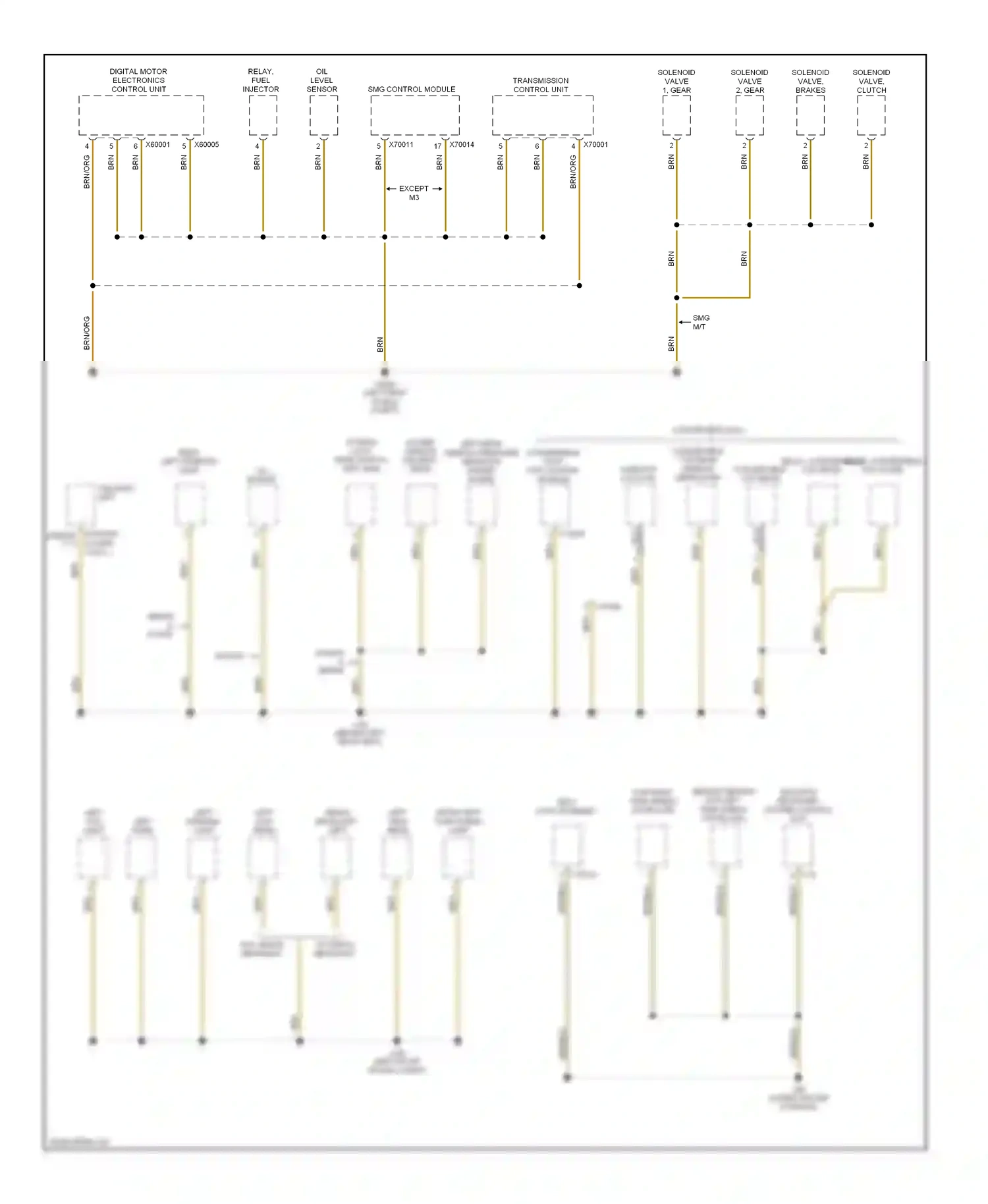 Wiring diagram convertible only for BMW M3 E46 (1999-2006) (1 of 2)