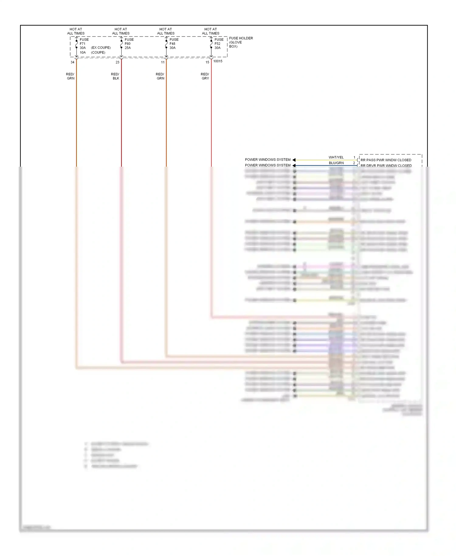Wiring diagram door locks system for BMW M3 E46 (1999-2006) (3 of 3)