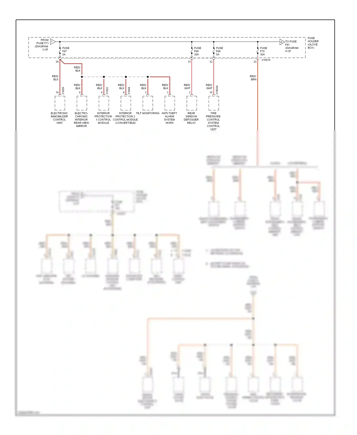 Wiring diagram front passenger's seat adjustment switch for BMW M3 E46 (1999-2006) (1 of 1)