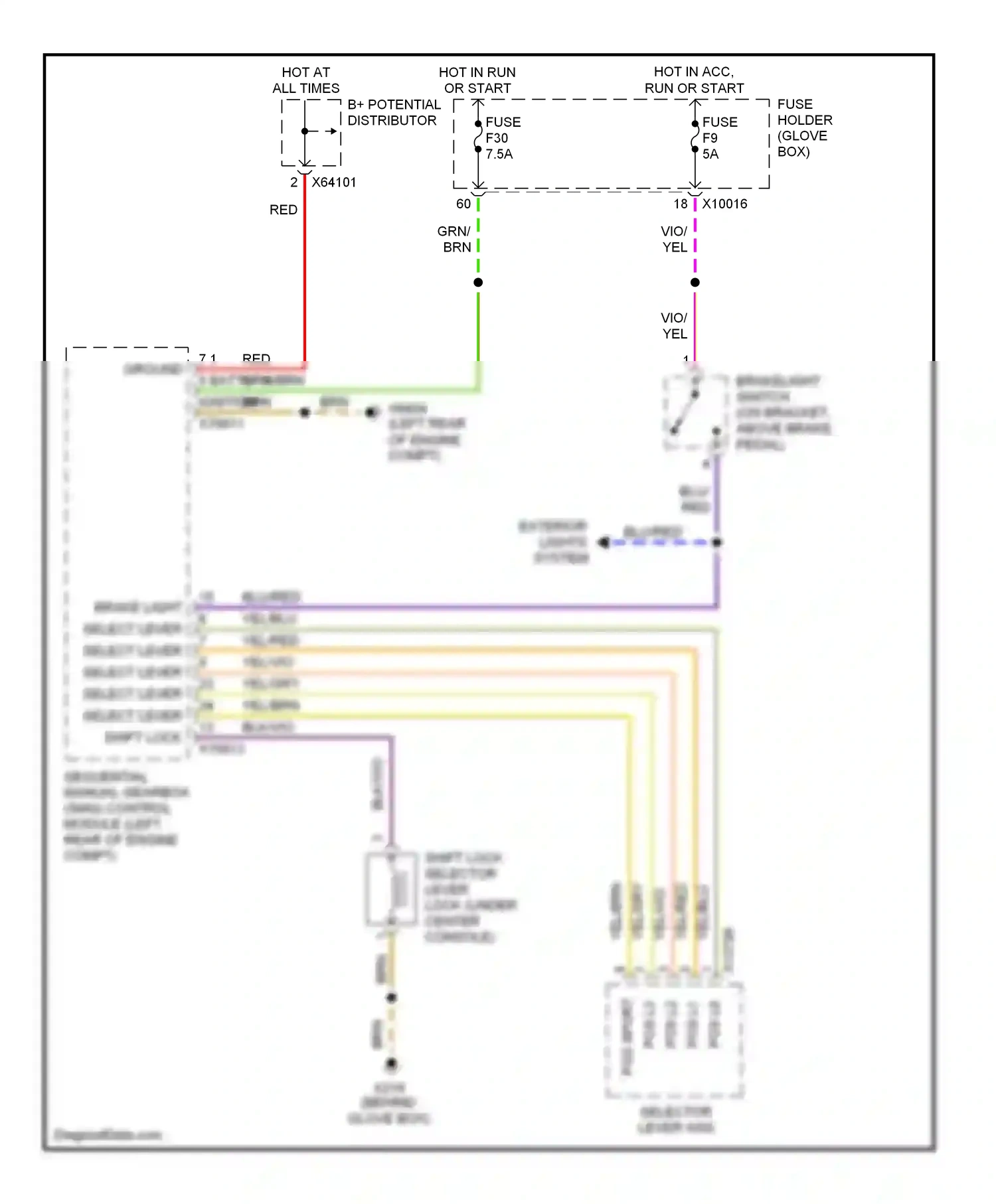 Wiring diagram grn/brn for BMW M3 E46 (1999-2006) (7 of 8)