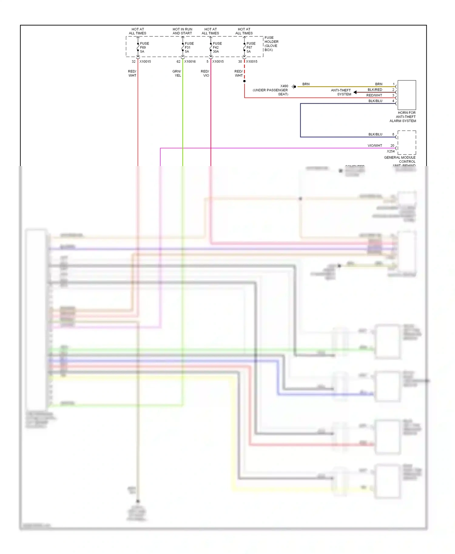 Wiring diagram nca for BMW M3 E46 (1999-2006) (51 of 51)