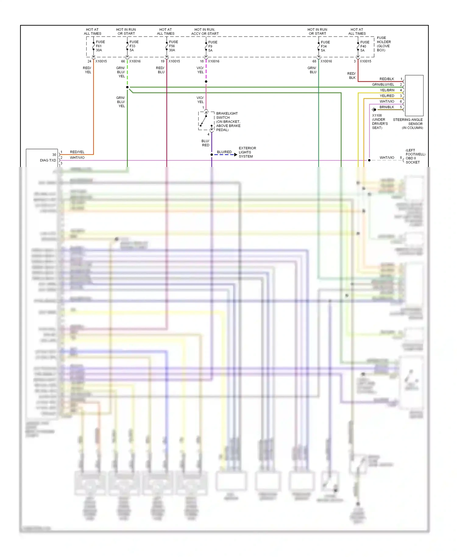 Wiring diagram red for BMW M3 E46 (1999-2006) (1 of 64)