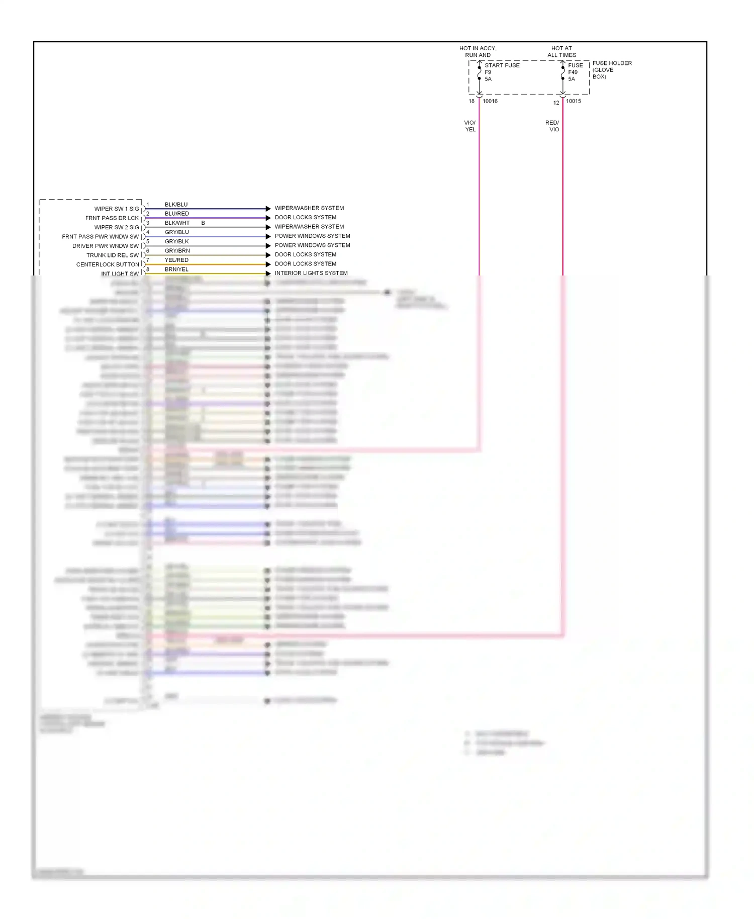 Wiring diagram red for BMW M3 E46 (1999-2006) (7 of 64)