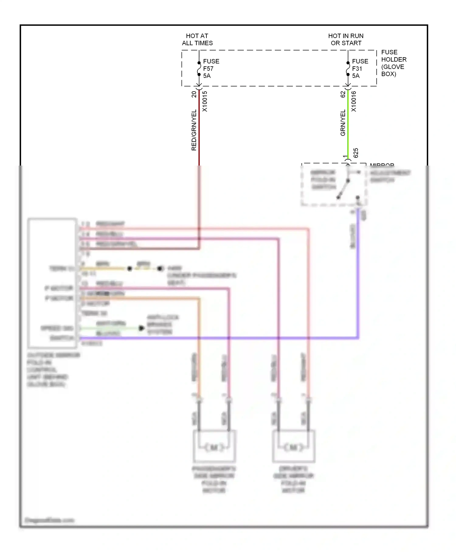 Wiring diagram red/wht for BMW M3 E46 (1999-2006) (4 of 12)