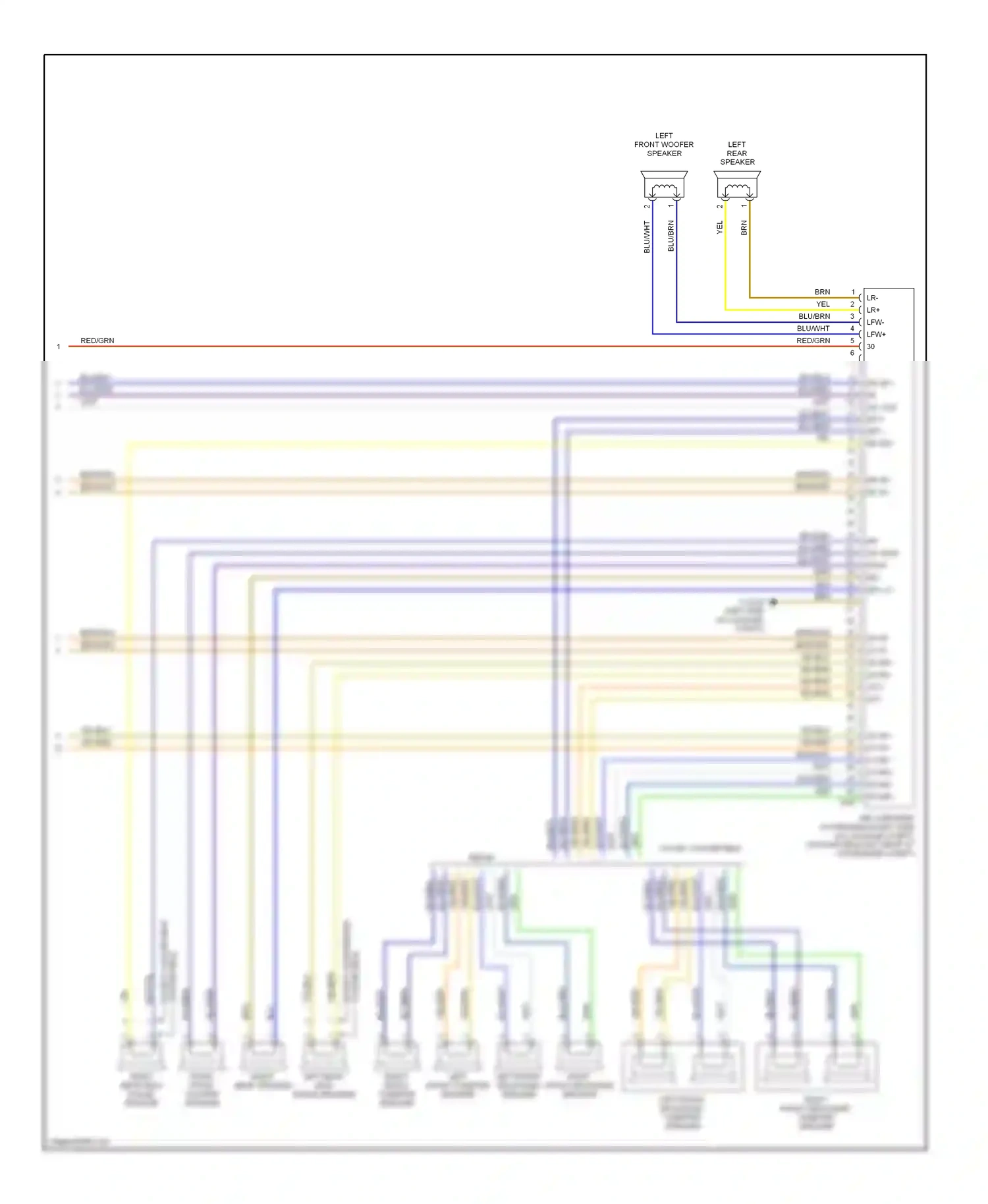 Wiring diagram rr af- rf af- for BMW M3 E46 (1999-2006) (2 of 2)