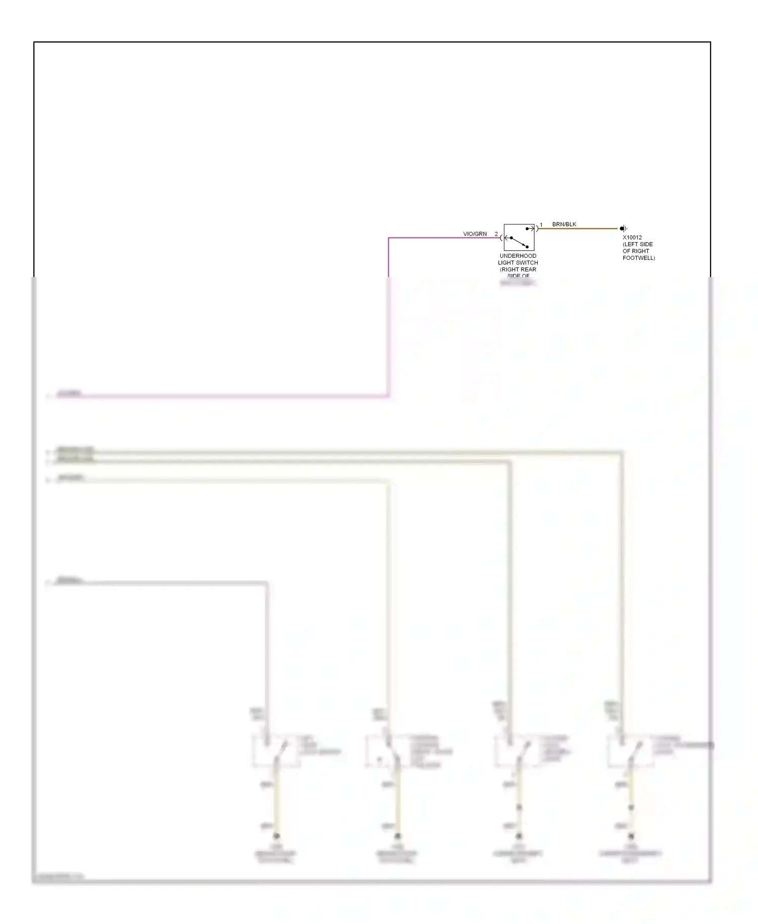 Wiring diagram system lock, passenger's door for BMW M3 E46 (1999-2006) (1 of 4)