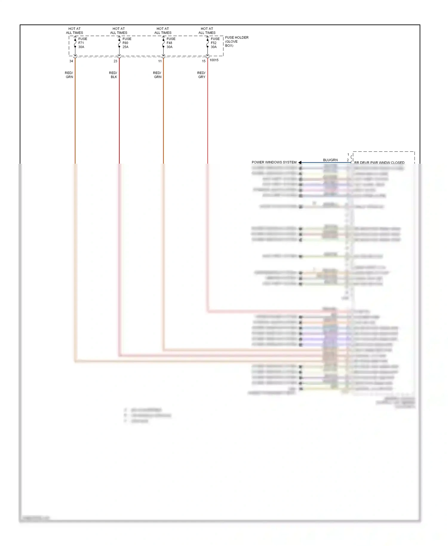 Wiring diagram transmissions system mirrors system anti-theft system for BMW M3 E46 (1999-2006) (1 of 1)