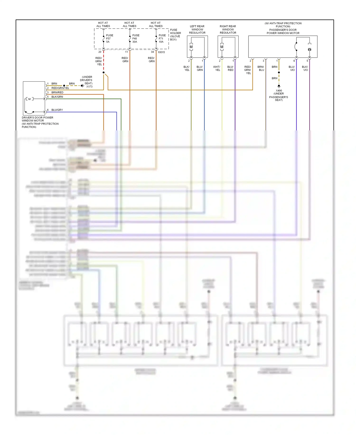 Wiring diagram wht/yel for BMW M3 E46 (1999-2006) (7 of 11)