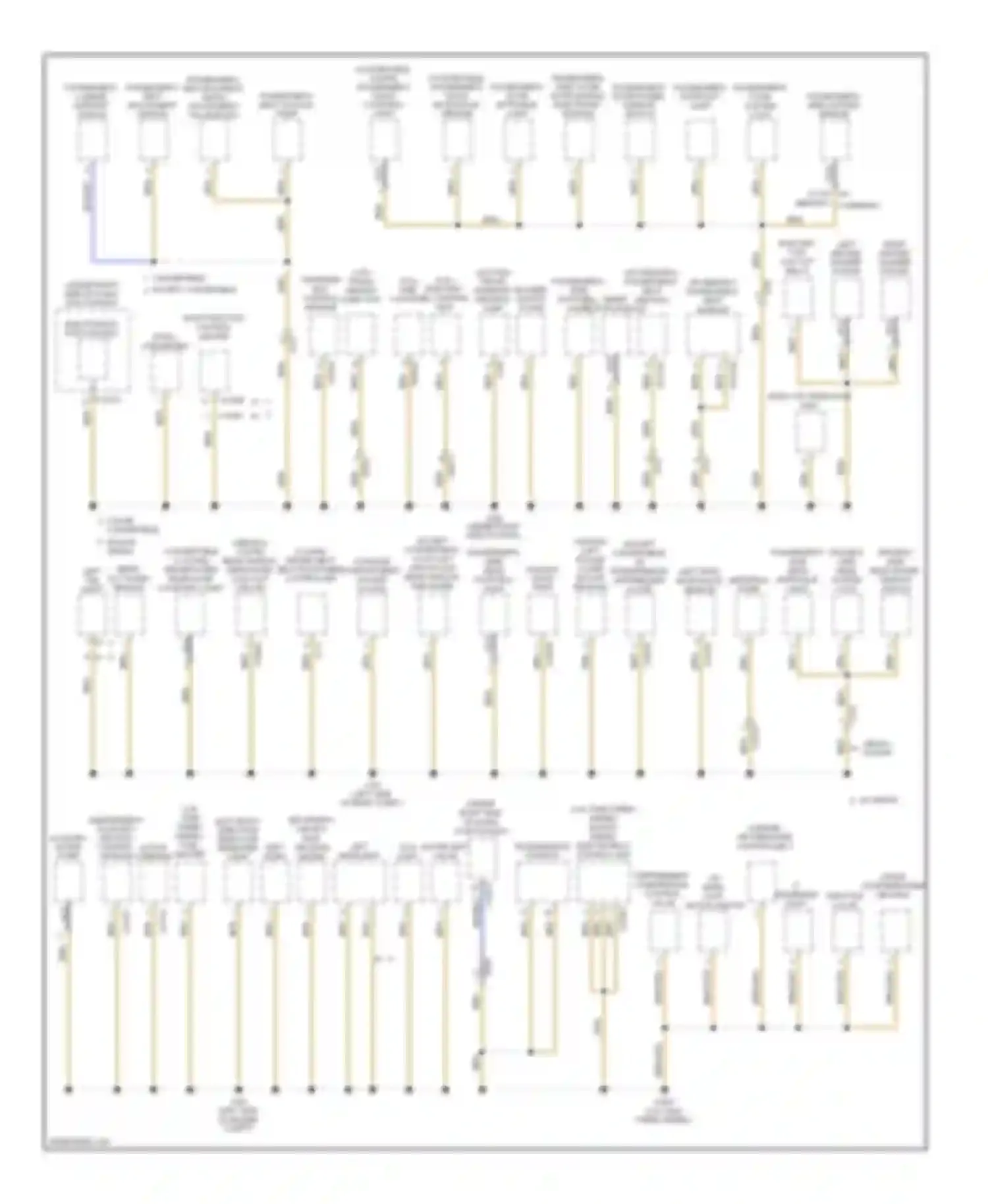 M3 BMW E90 (2007-2013): Ground distribution circuit (1 of 4)