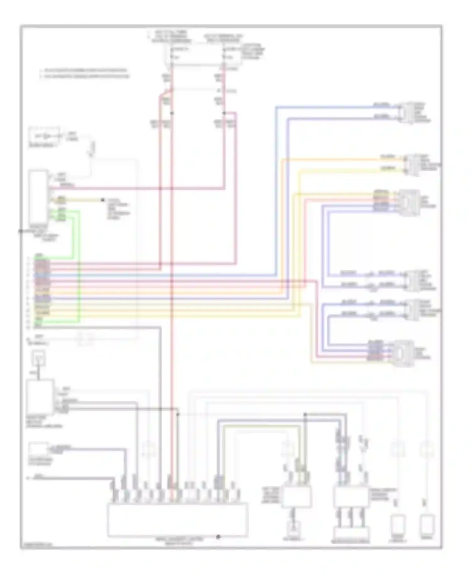 M3 BMW E90 (2007-2013): Navigation circuit, convertible with base radio (2 of 2)