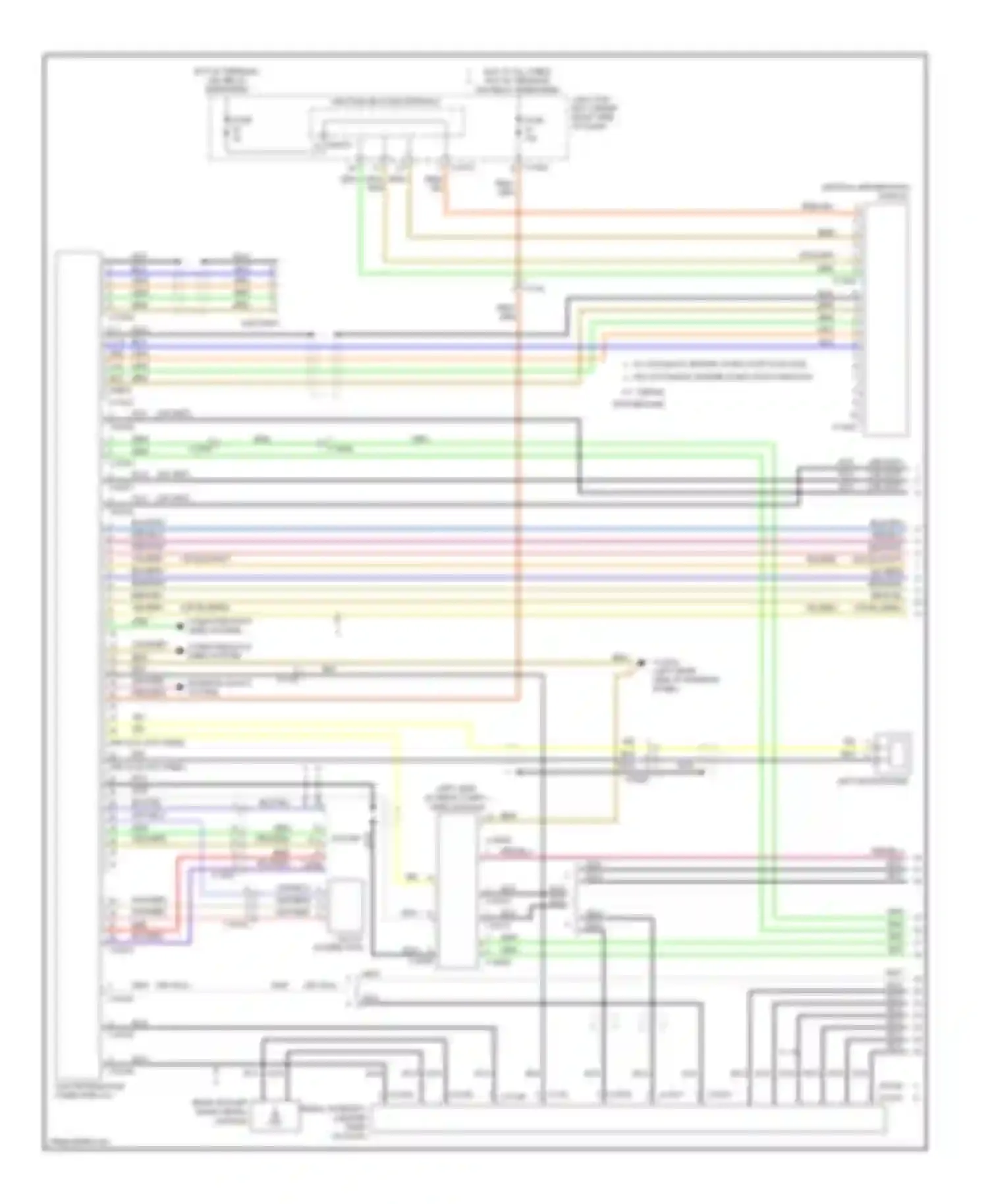 M3 BMW E90 (2007-2013): Navigation circuit, except convertible with base radio (1 of 2)