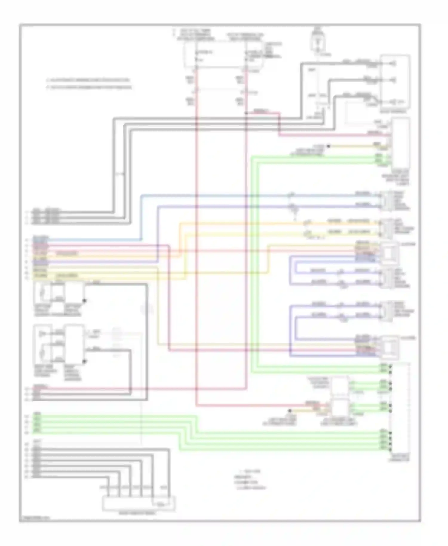 M3 BMW E90 (2007-2013): Navigation circuit, except convertible with base radio (2 of 2)