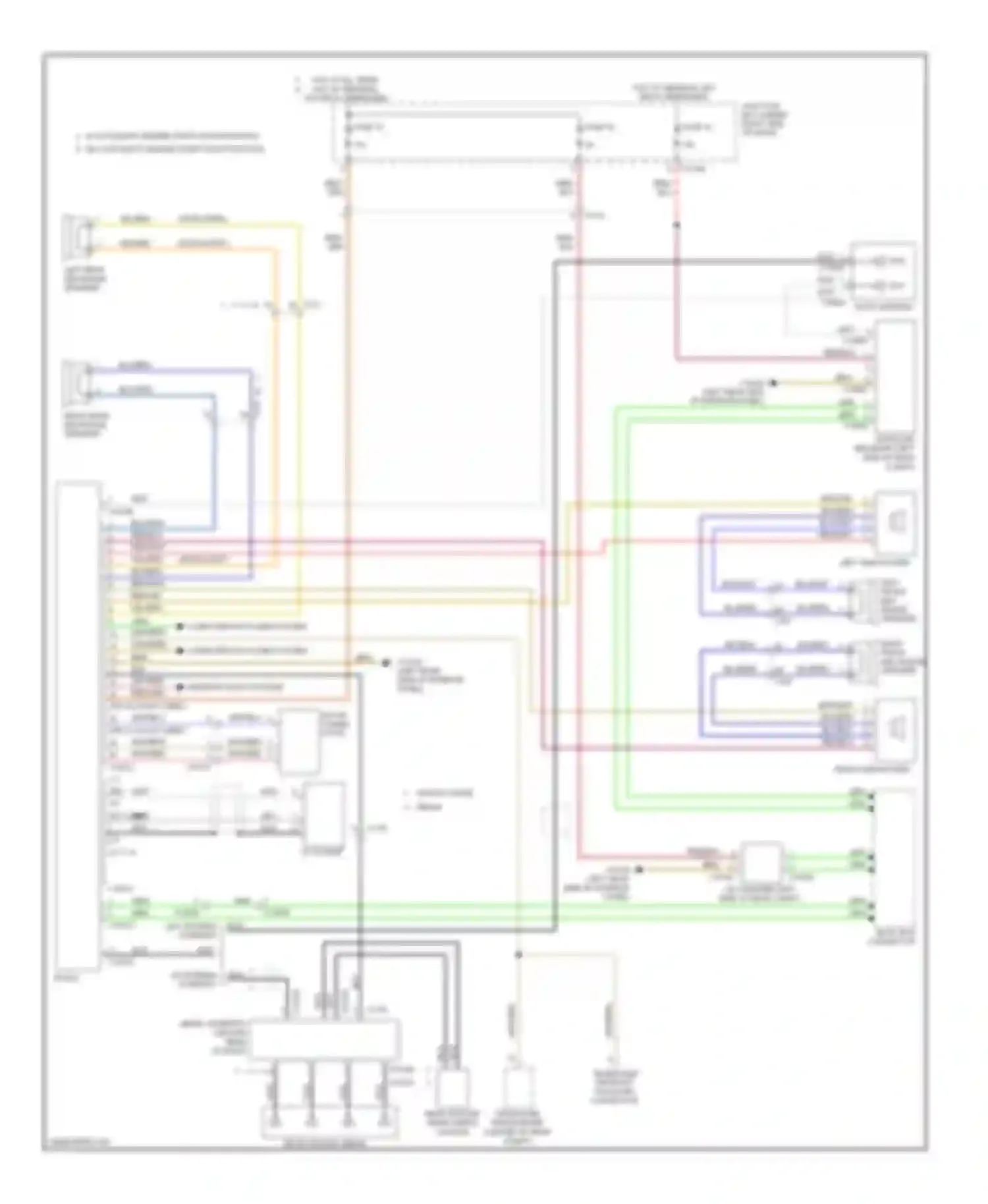 M3 BMW E90 (2007-2013): Base radio circuit, except convertible without cic