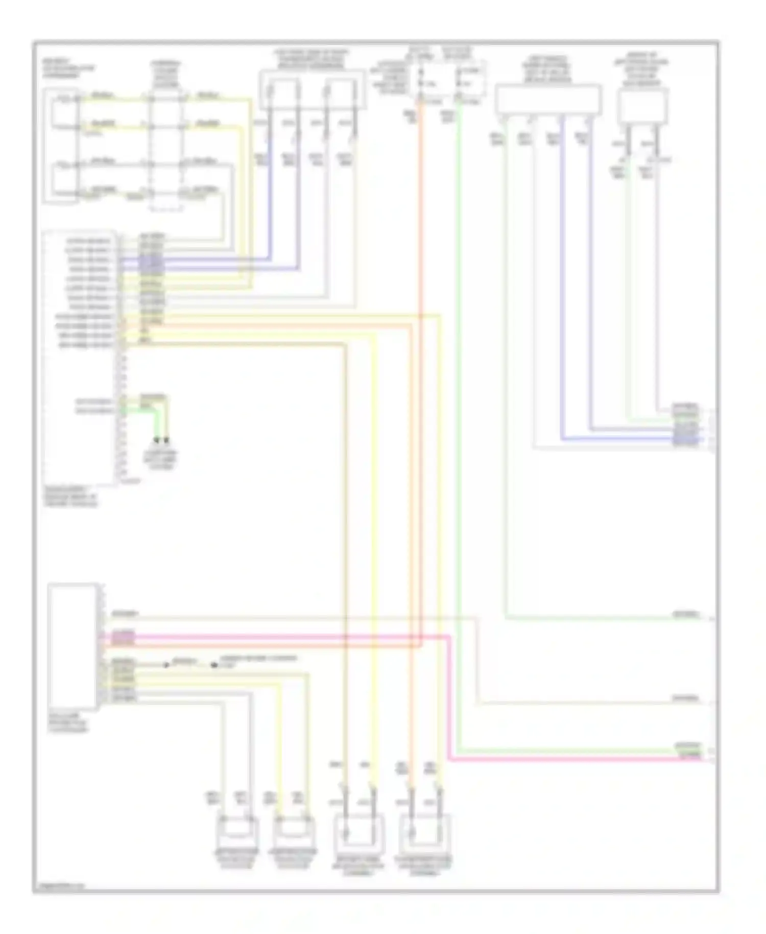 M3 BMW E90 (2007-2013): Supplemental restraints circuit, without multiple restraint system (1 of 2)