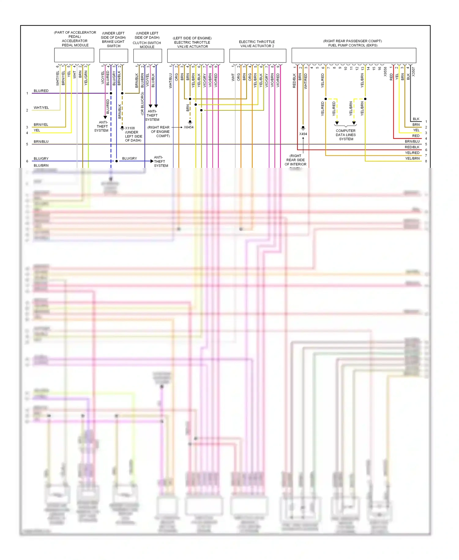 Wiring diagram blk/red for BMW M3 E90 (2007-2013) (7 of 17)