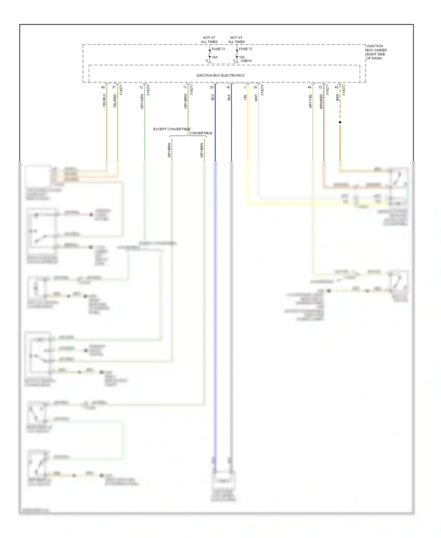 Wiring diagram blu for BMW M3 E90 (2007-2013) (76 of 76)