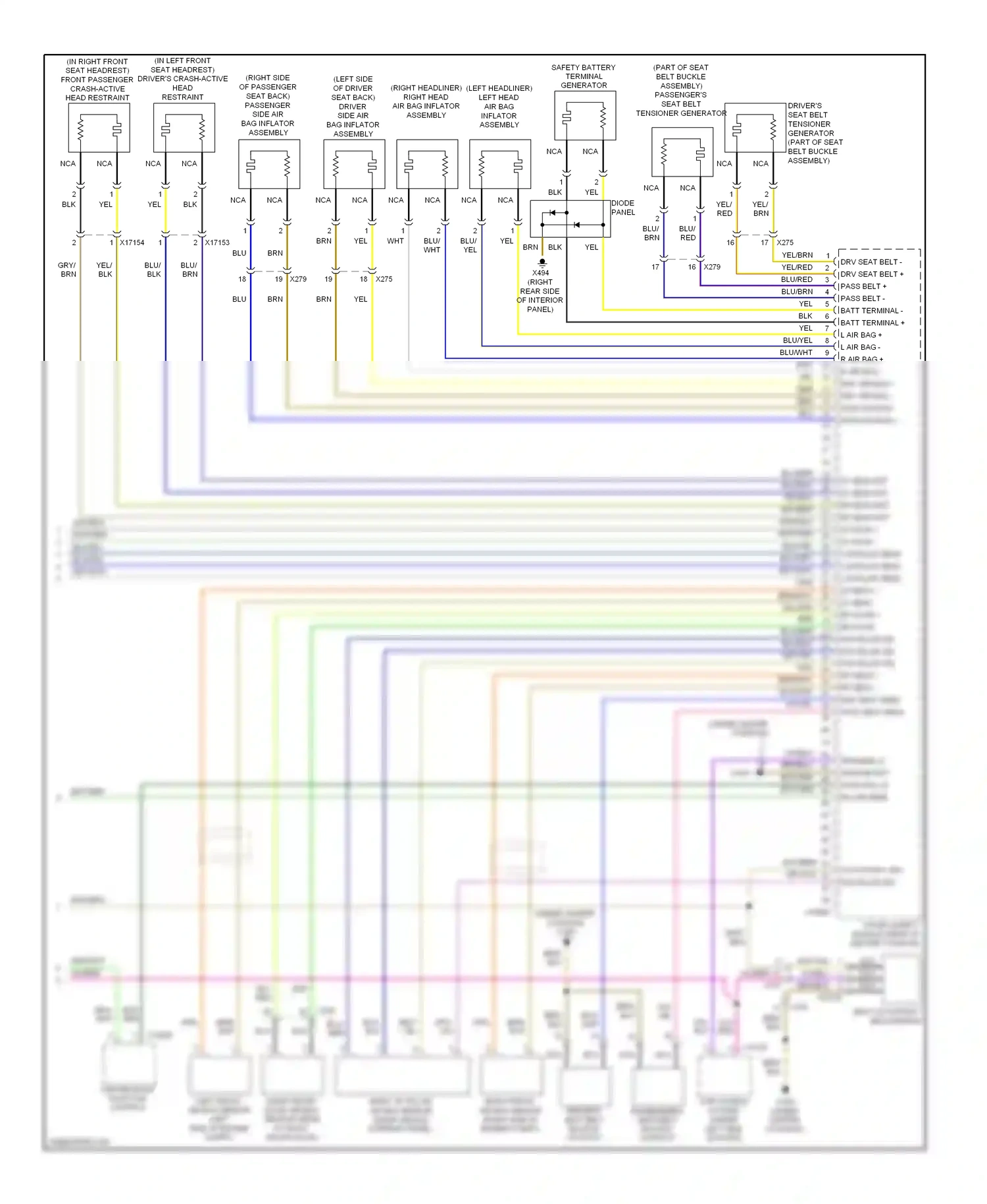 Wiring diagram blu/brn for BMW M3 E90 (2007-2013) (45 of 46)