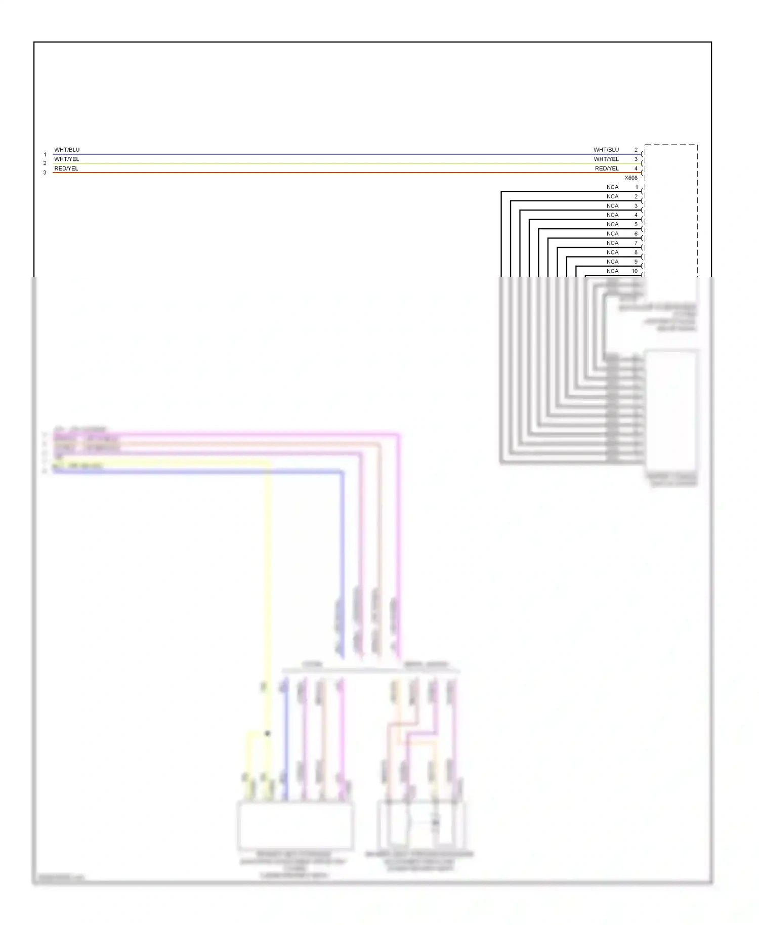 Wiring diagram center console switch center for BMW M3 E90 (2007-2013) (2 of 6)