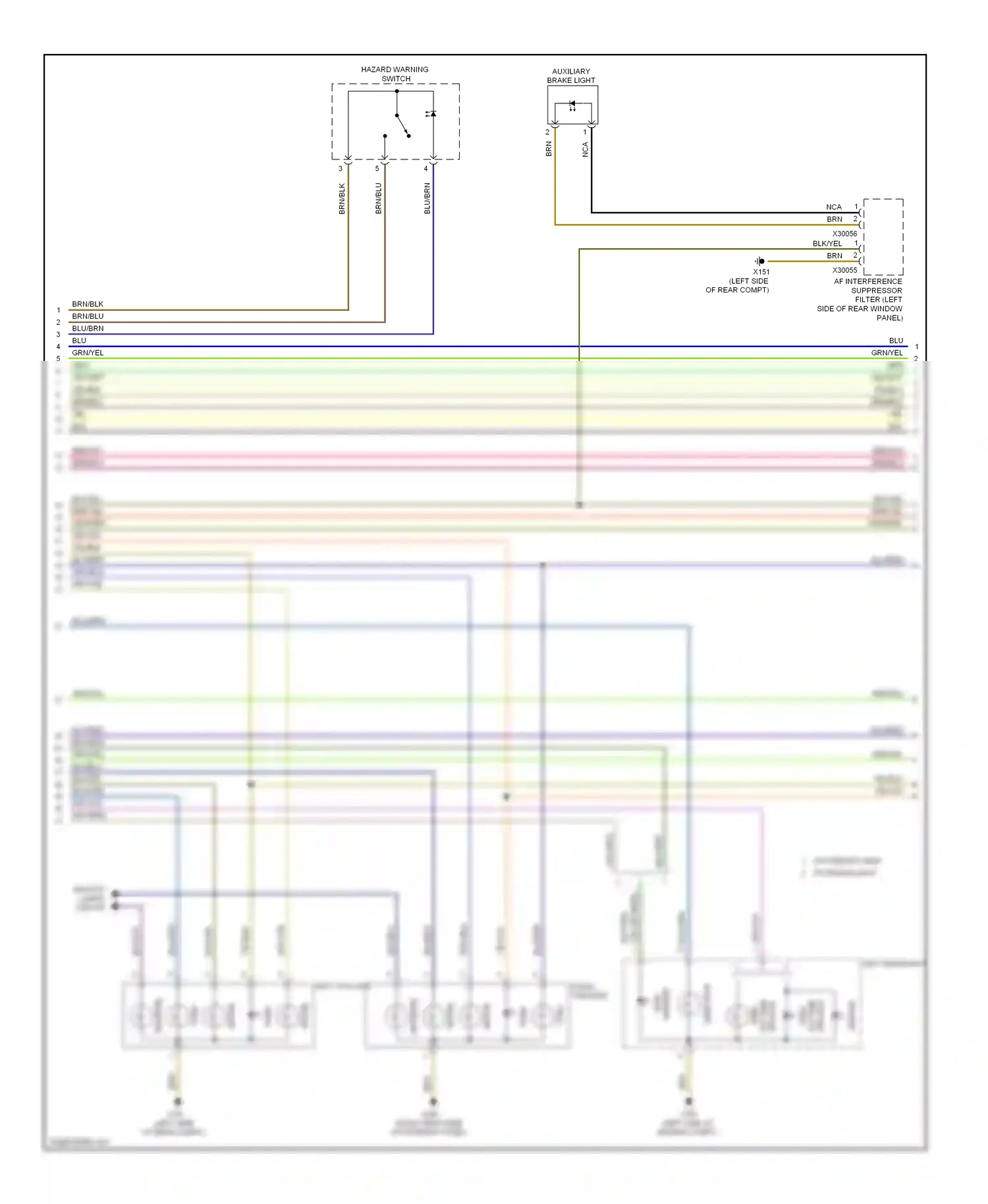 BMW M3 E90 (2007-2013) direction wiring diagram  (4 of 6)