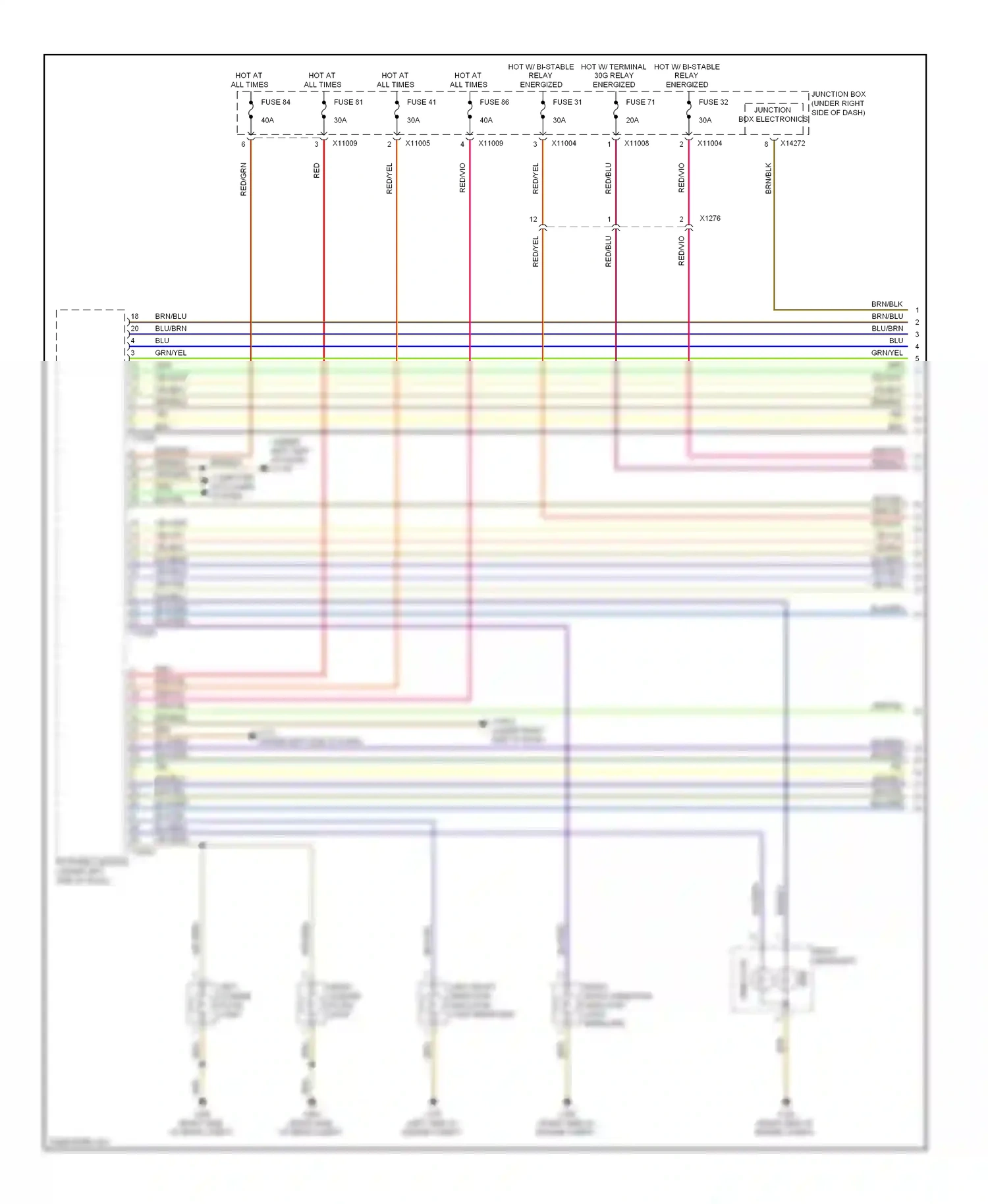BMW M3 E90 (2007-2013) direction wiring diagram  (5 of 6)