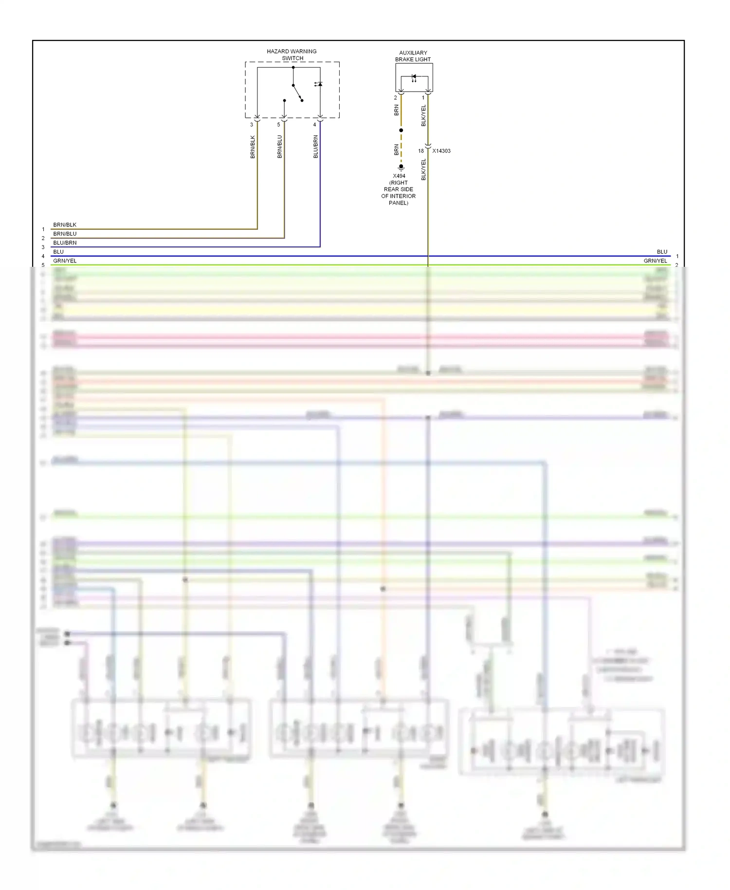 BMW M3 E90 (2007-2013) direction wiring diagram  (2 of 6)